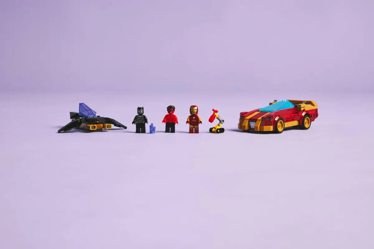 LEGO 76310 Iron Man Car & Black Panther vs. Red Hulk - Marvel Super Heroes