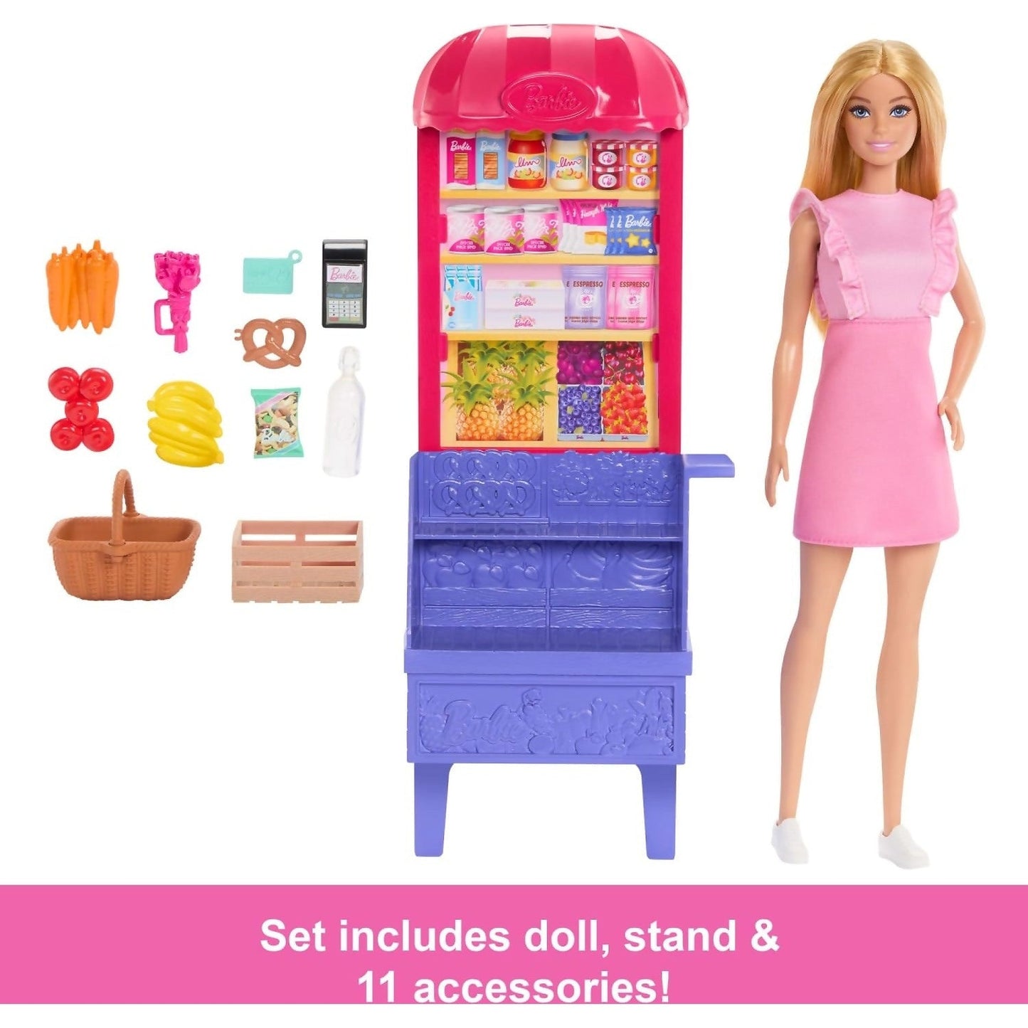 Barbie - Barbie And Teresa Recipe For Friendship Malibu At The Market Doll Playset