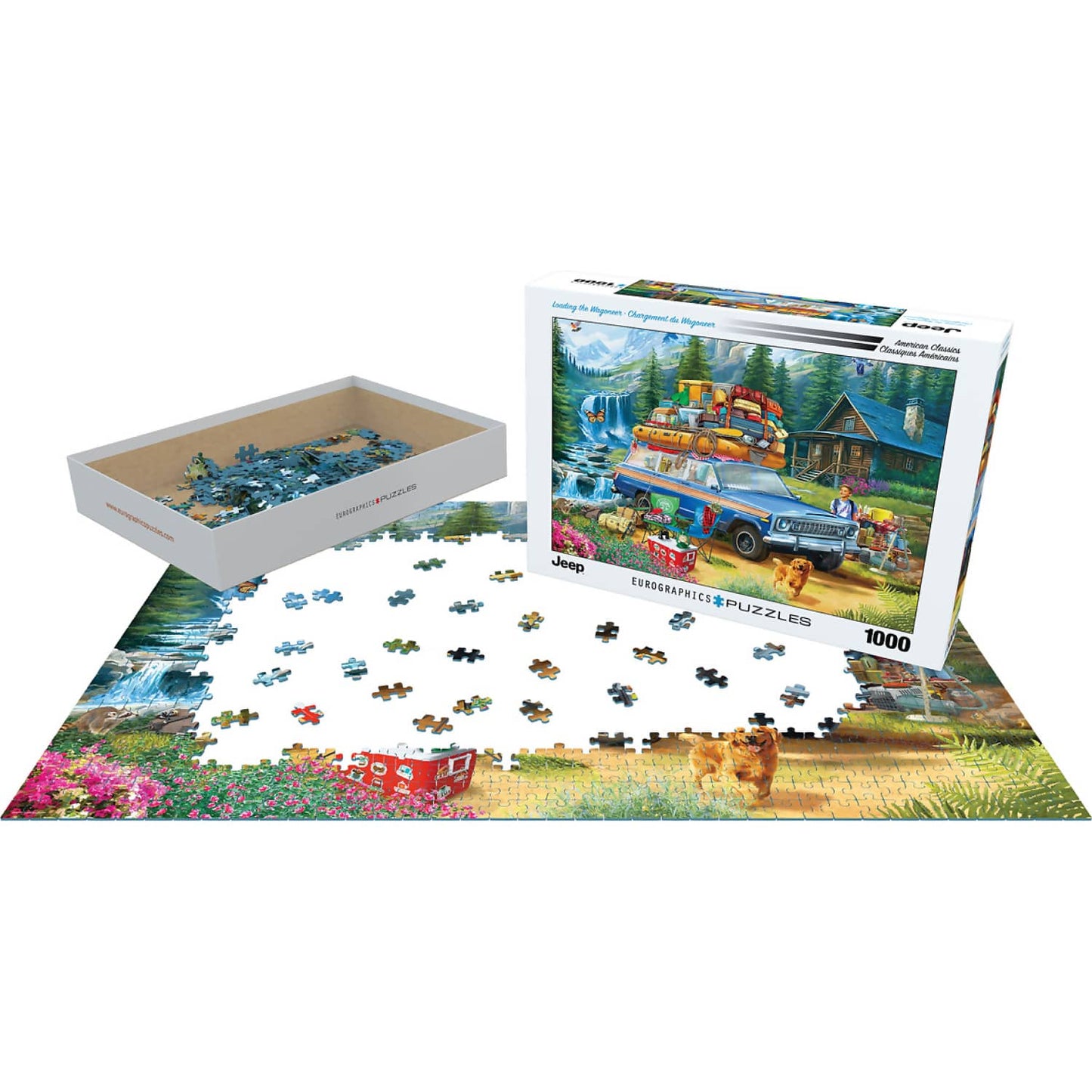 Eurographics - Loading The Jeep Wagoneer - Jigsaw Puzzle 1000pc