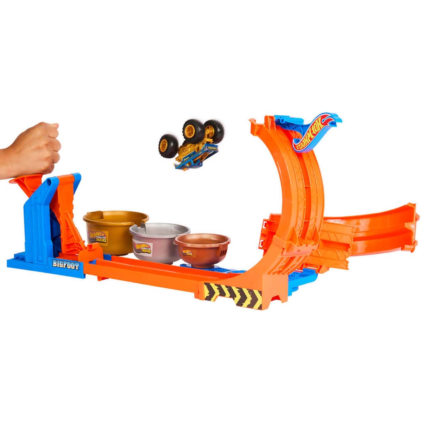 Hot Wheels - Monster Trucks Loop-and-flip Trophy Challenge Playset - Mattel