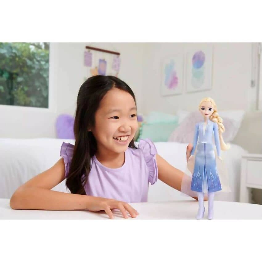 Disney Frozen - Elsa In Light Blue Dress Fashion Doll