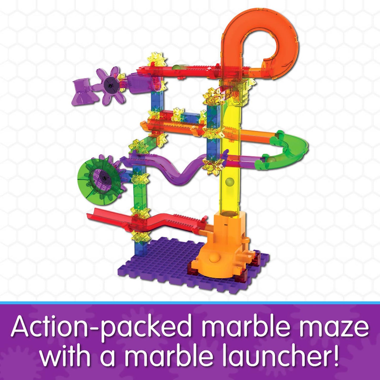 The Learning Journey - Techno Gears Marble Mania Catapult 3.0 STEM Construction Set (80+ Pieces)