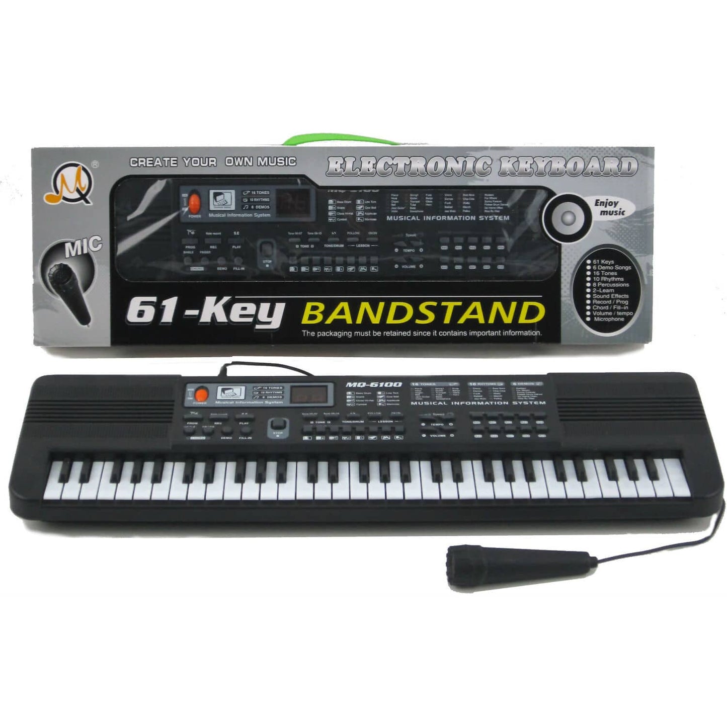 Rp Dean - 61-key Toy Electronic Keyboard Mq-6100