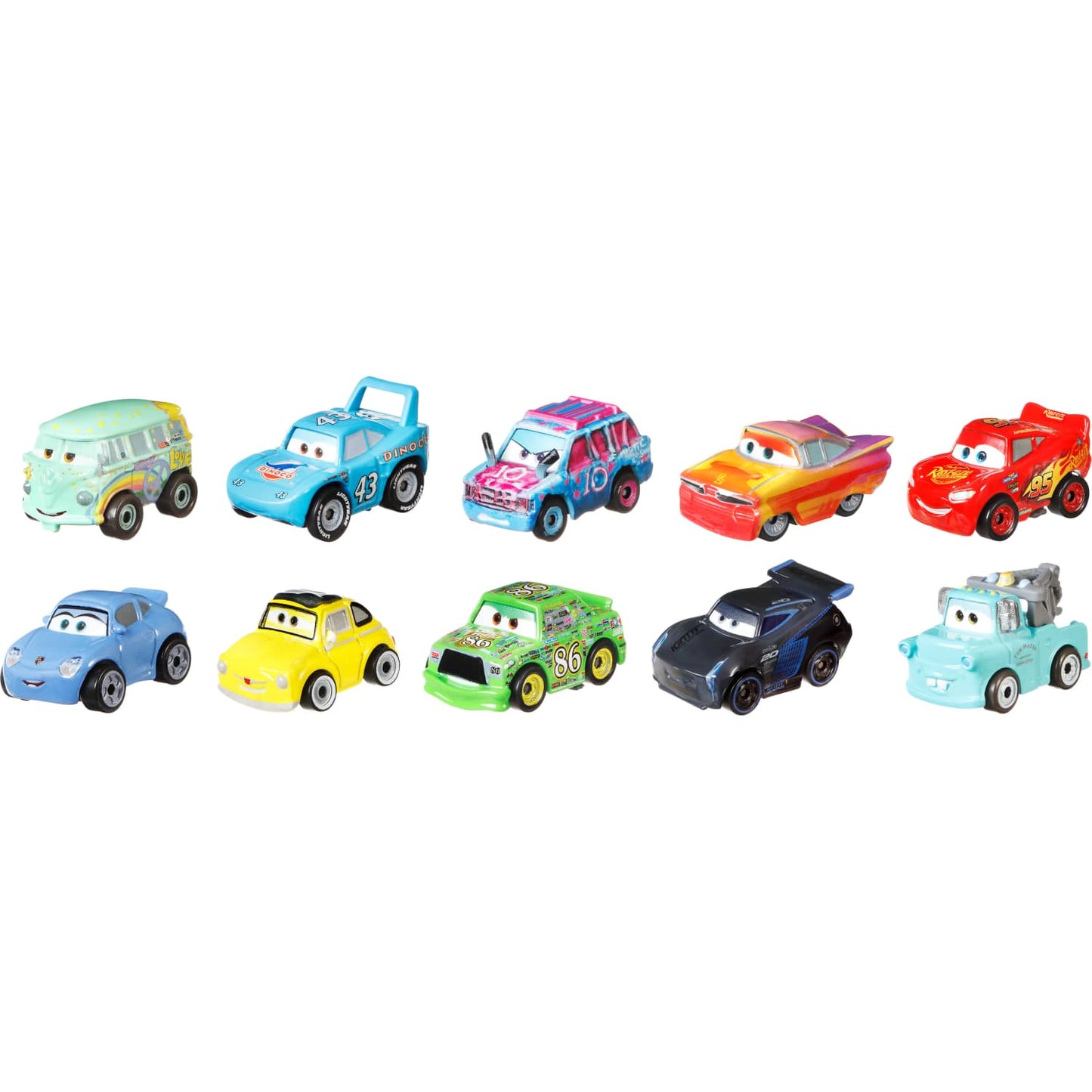 Disney Pixar - Cars Mini Racers Metal 10-pack