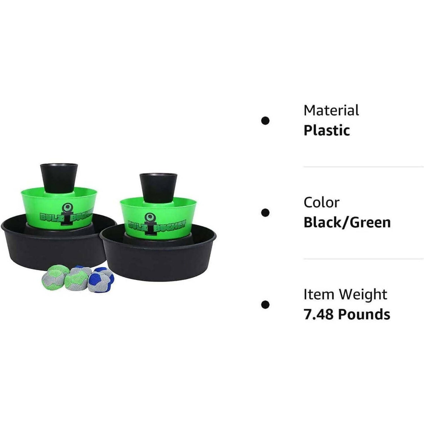 Instant Fun Sports - Bulzibucket Cornhole Green/black