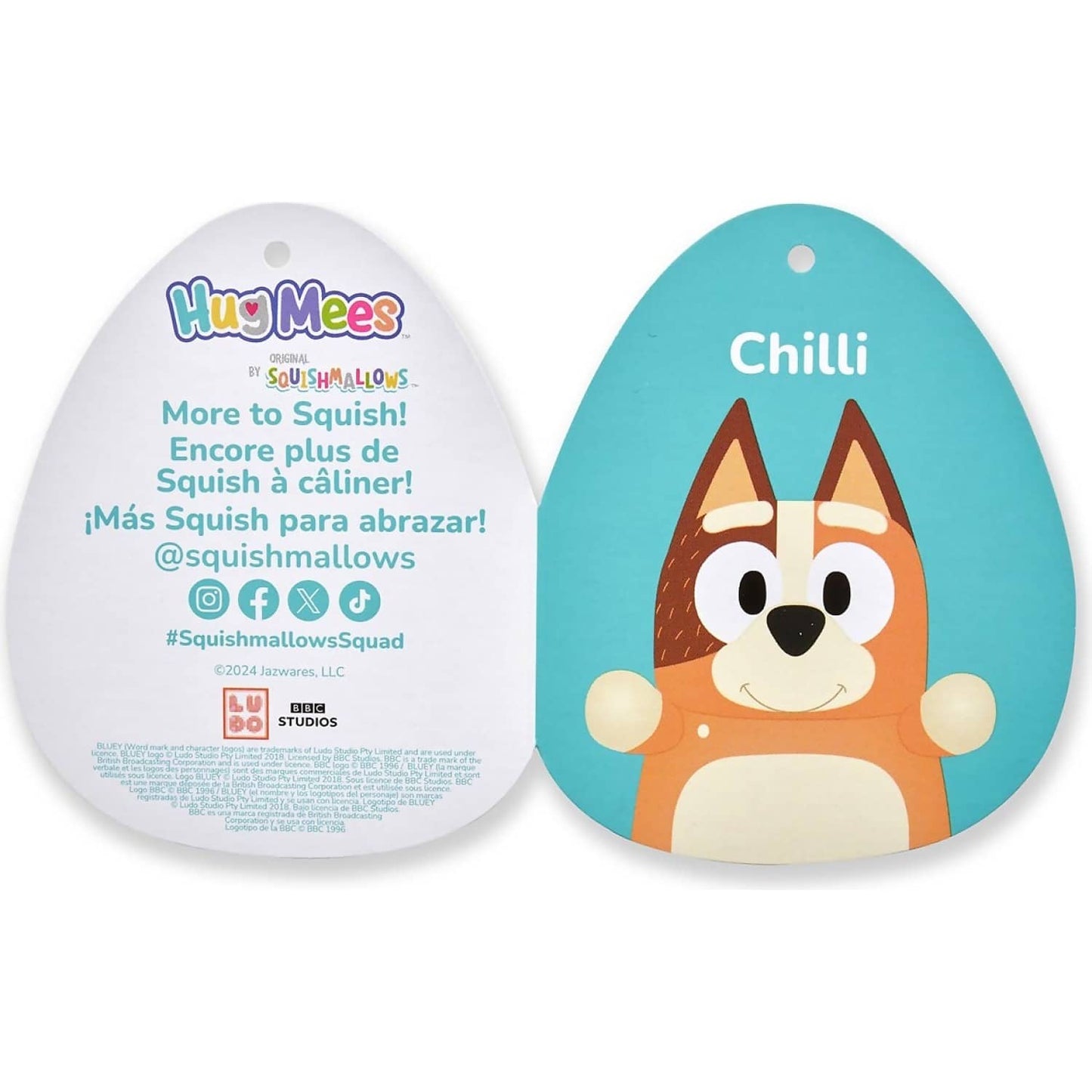 Squishmallows - HugMees Bluey Chilli 10-inch Plush