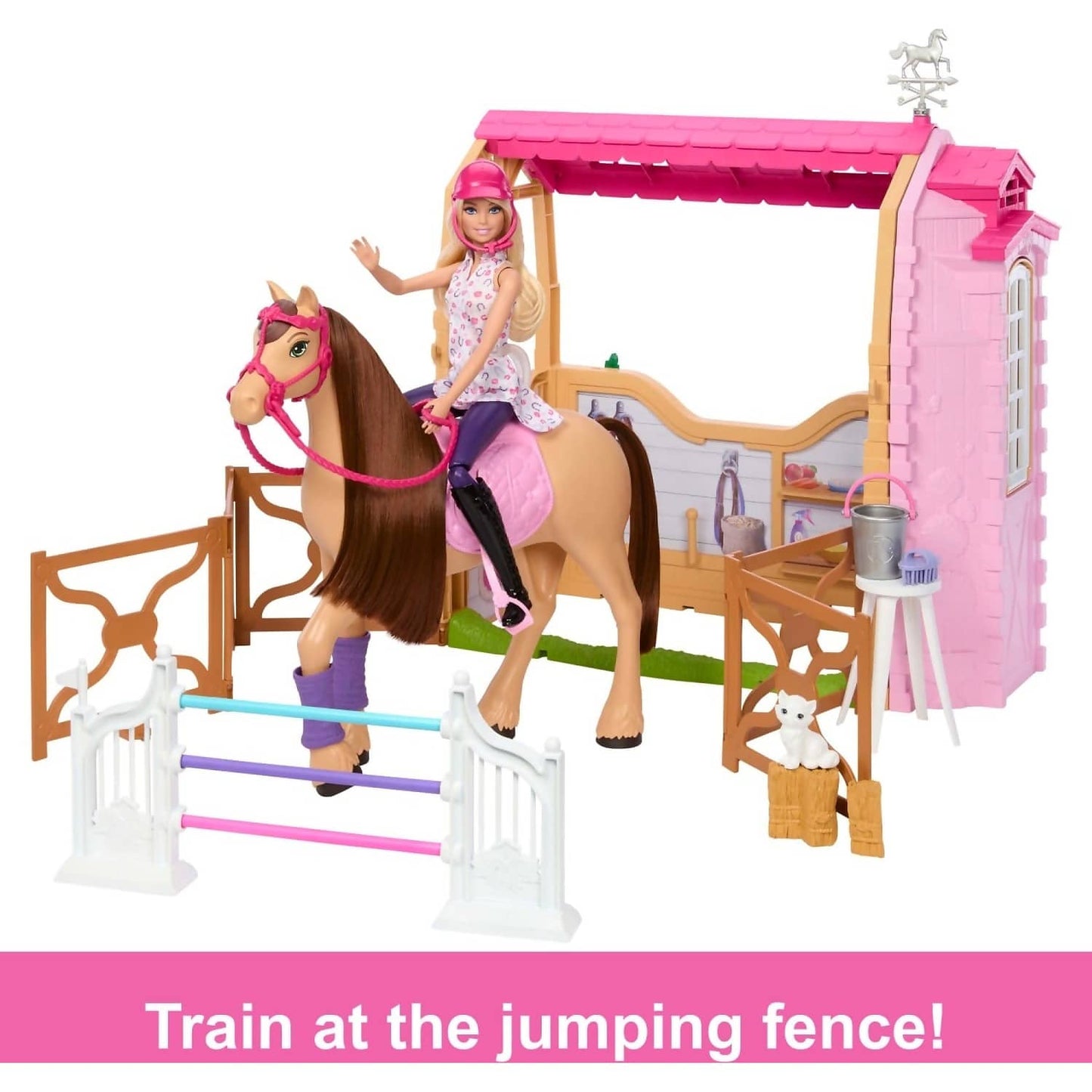 Barbie Mysteries - The Great Horse Chase Stable Playset - Mattel