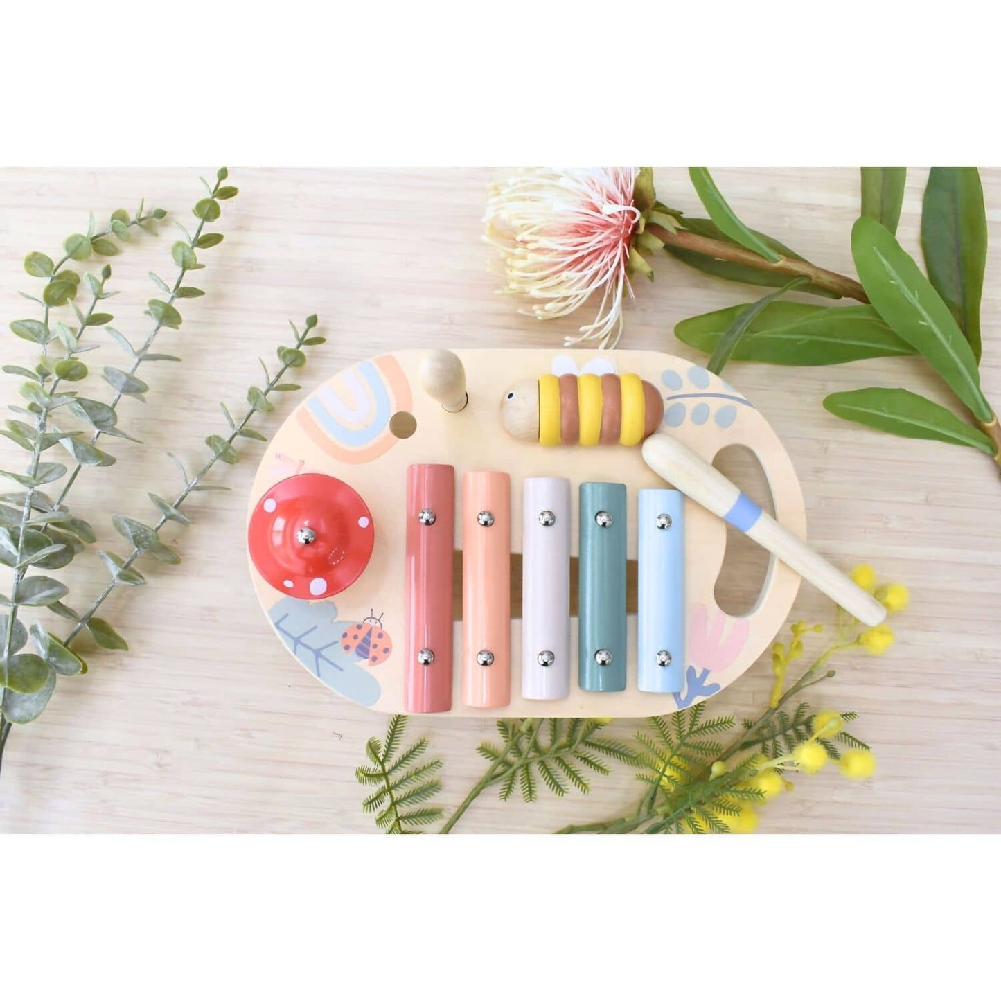 Kaper Kidz - Wooden Spring Insect Music Table