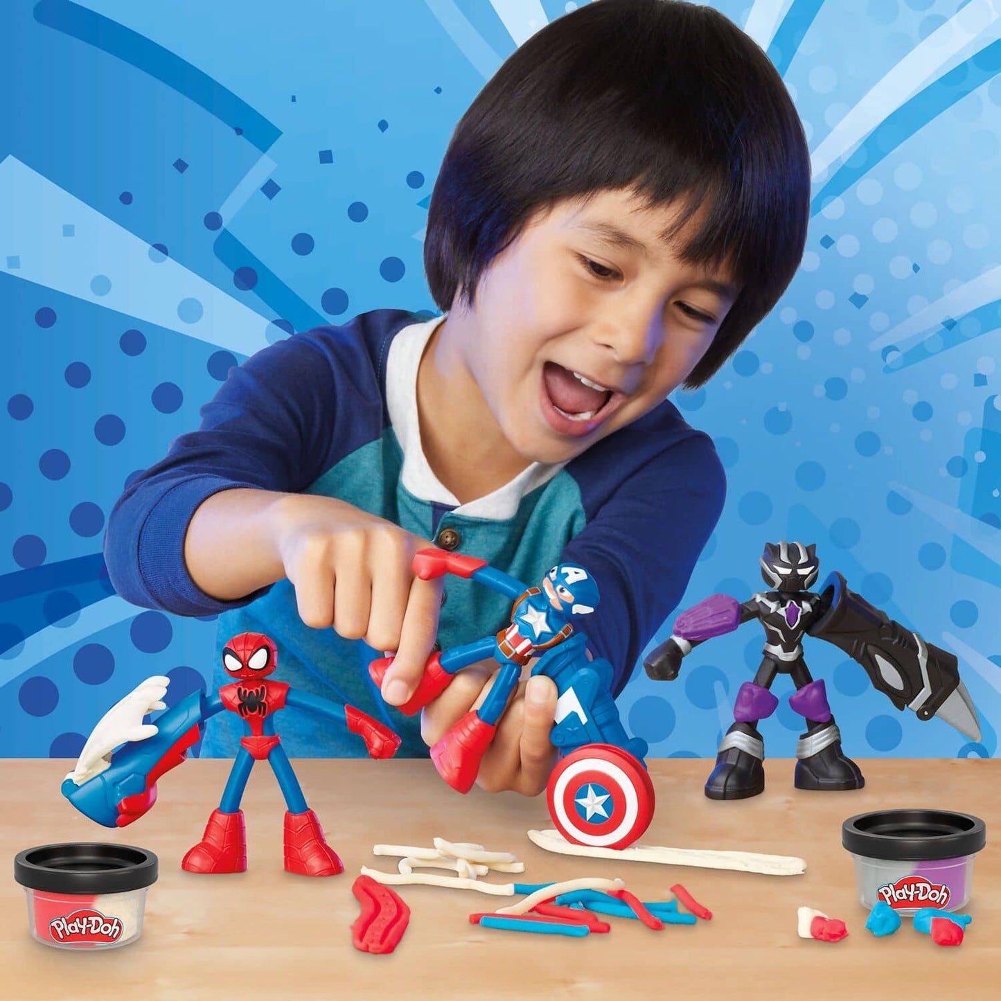 Play-Doh - Marvel Hero Adventure Playset With 3 Marvel Action Figures And Accessories - Hasbro