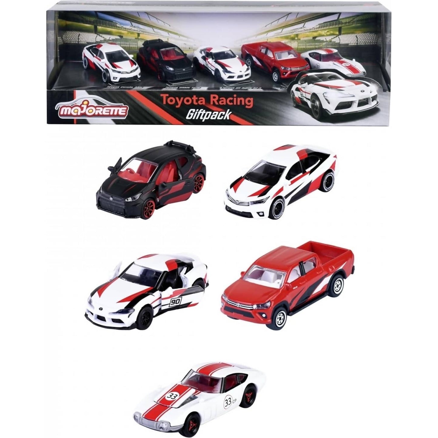 Majorette - Toyota Racing 5 Pieces Giftpack