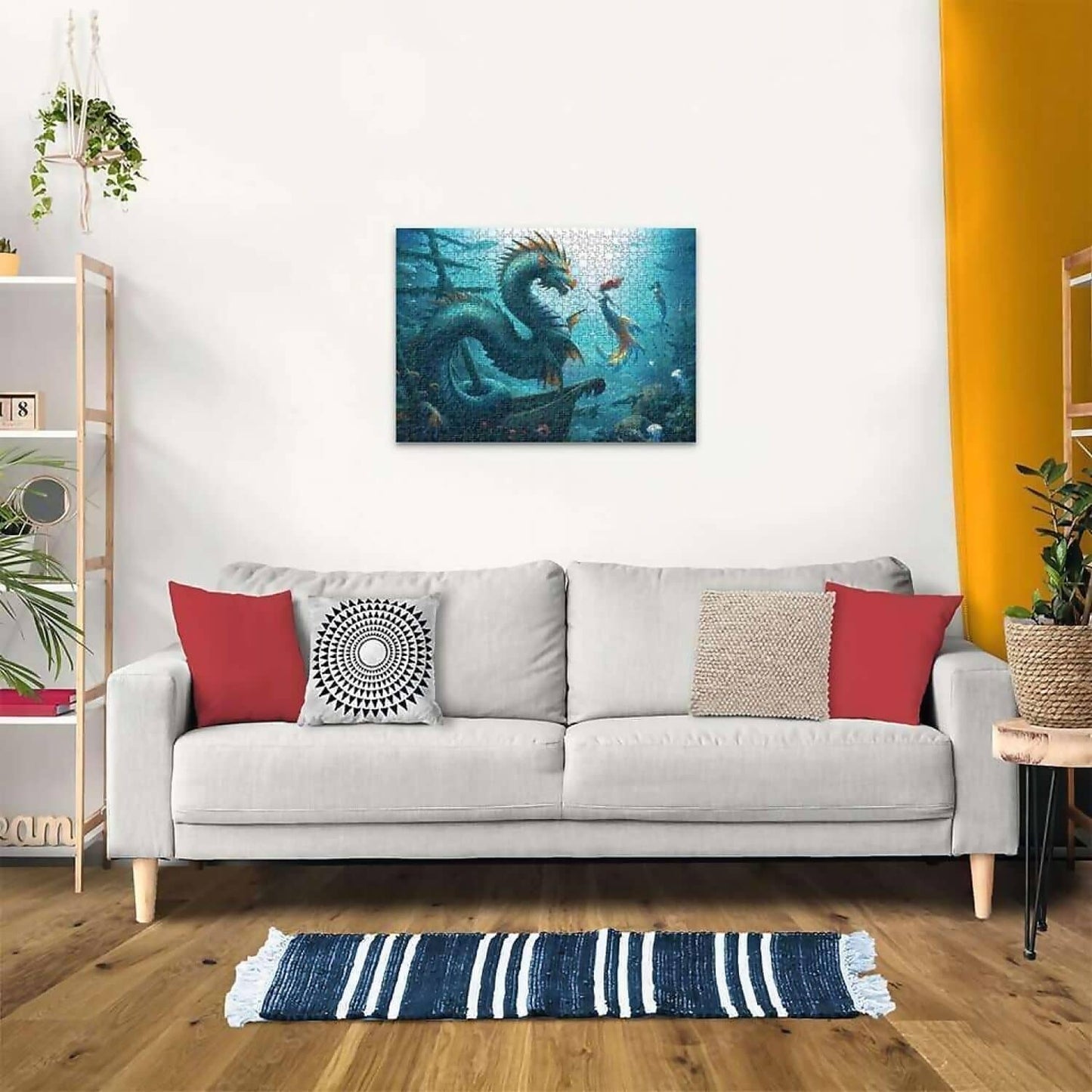 Ravensburger - Enchanted Depths Dragon Mermaid And Turtles Jigsaw Puzzle 1000pc