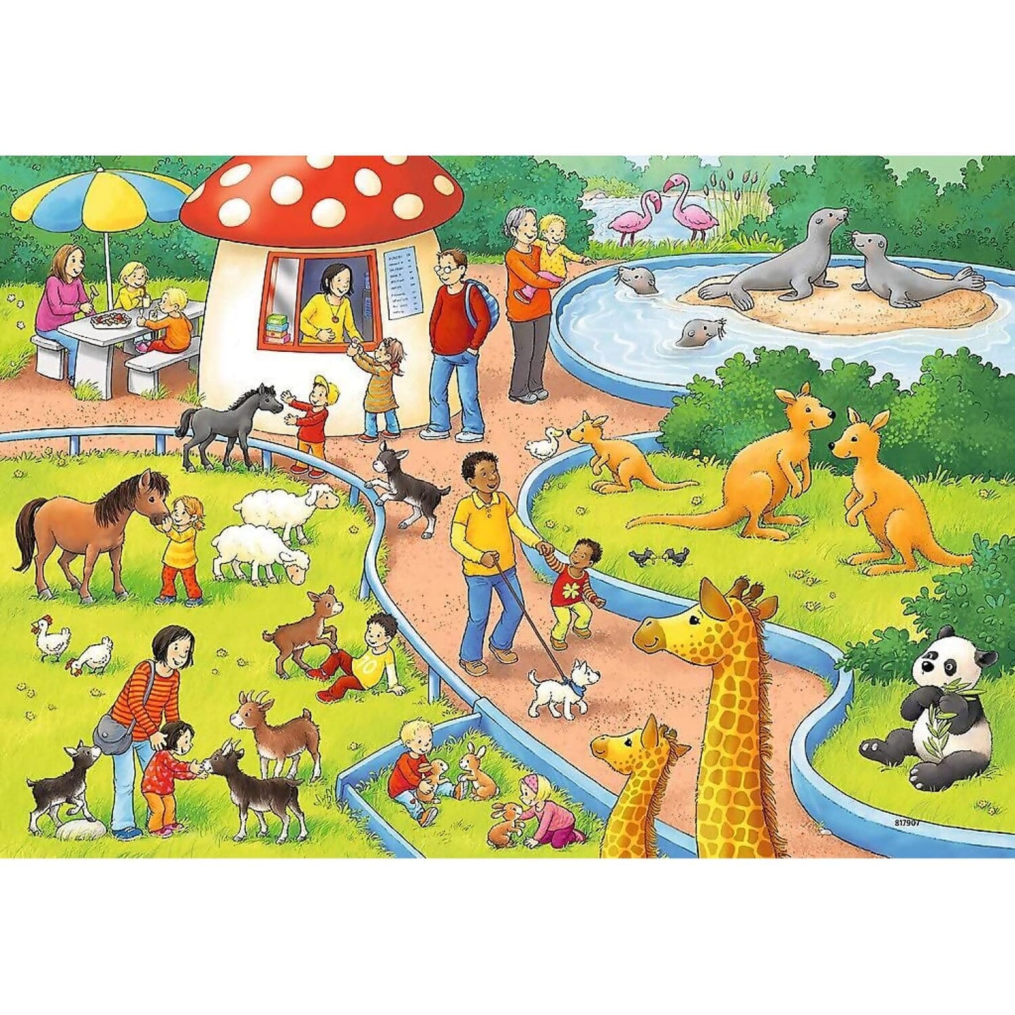 Ravensburger - A Day At The Zoo Jigsaw Puzzle 2 X 24pc