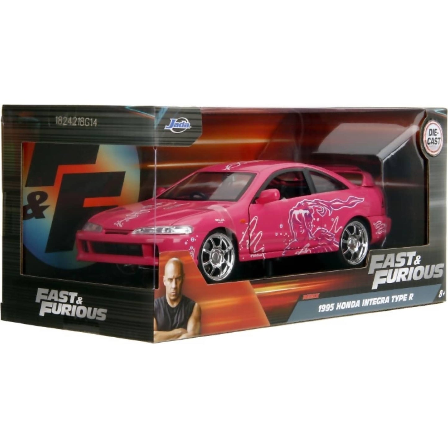 Jada Toys - Fast & Furious - 1995 Honda Integra Type R (Japan Spec) 1:24 Scale Diecast Vehicle