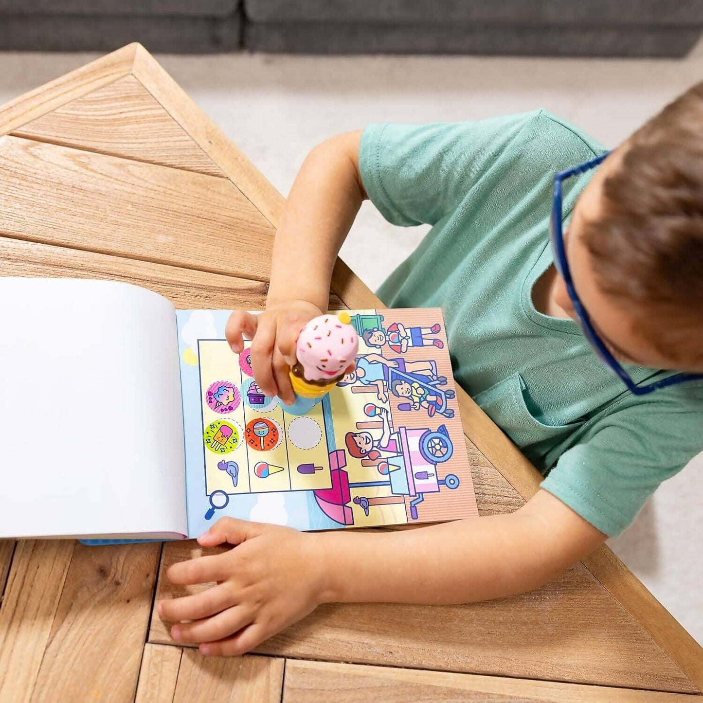 Melissa & Doug - Sticker WOW! Activity Pad Set - Ice Cream