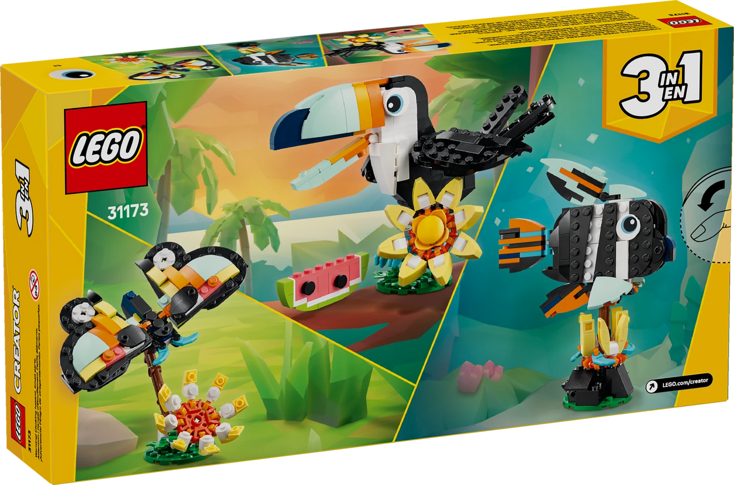 LEGO 31173 Wild Animals: Tropical Toucan - Creator 3-in-1