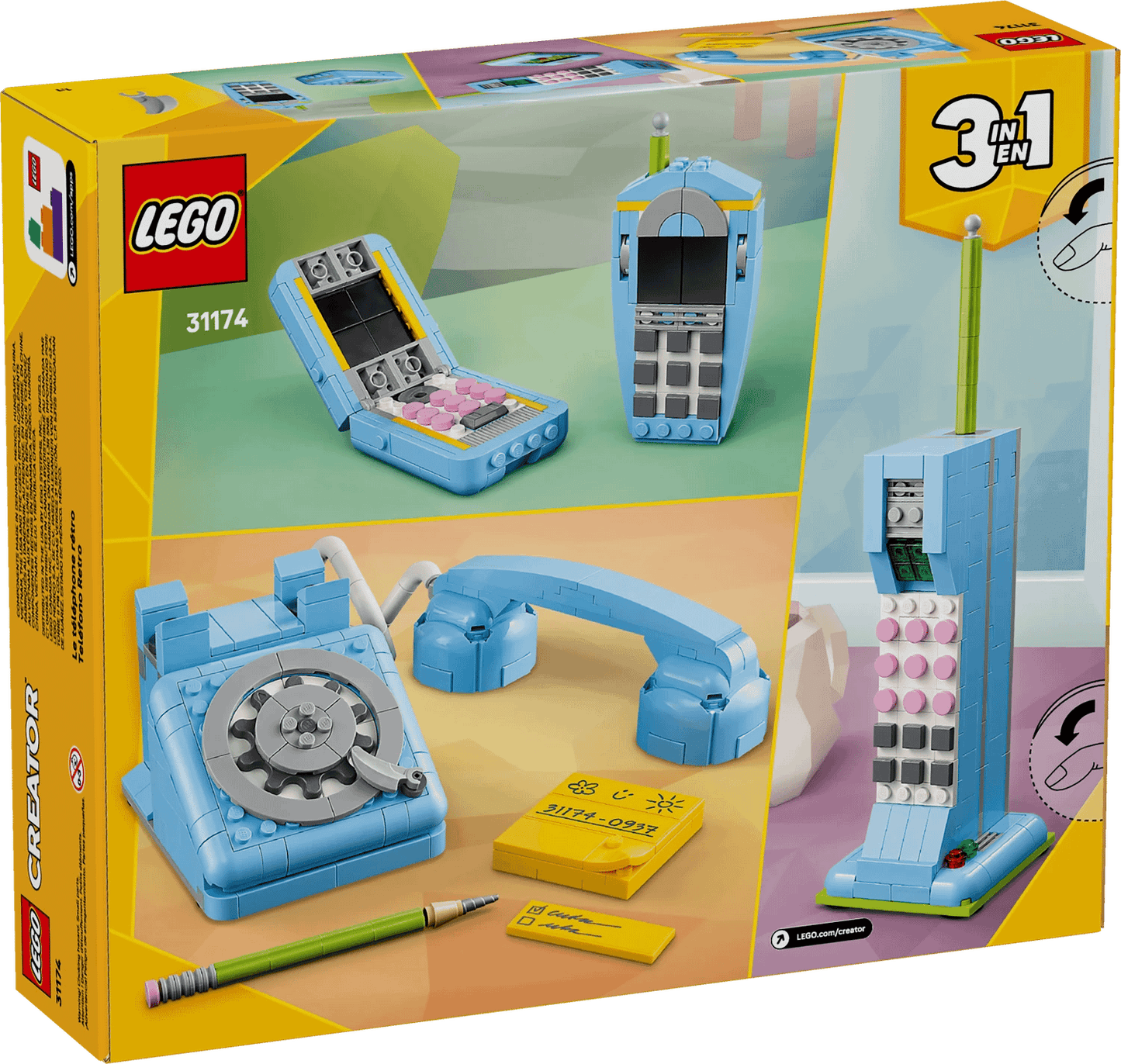 LEGO 31174 Retro Telephone - Creator 3-in-1