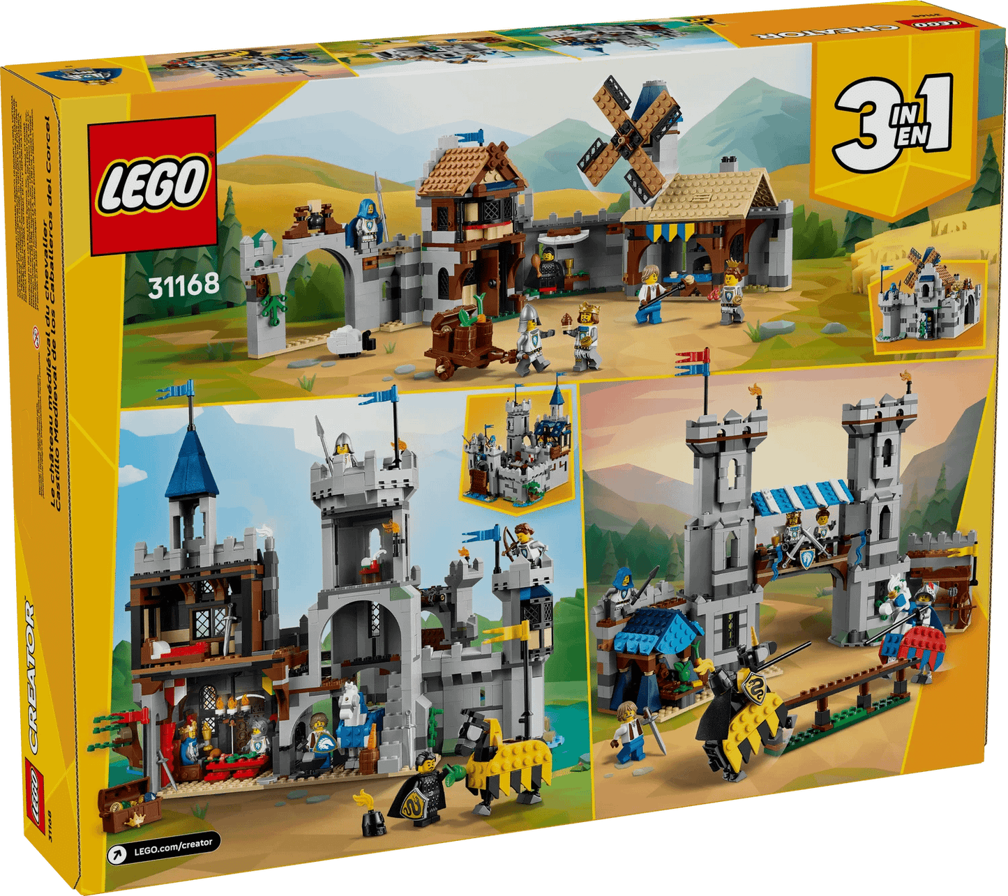 LEGO 31168 Medieval Horse Knight Castle - Creator 3-in-1