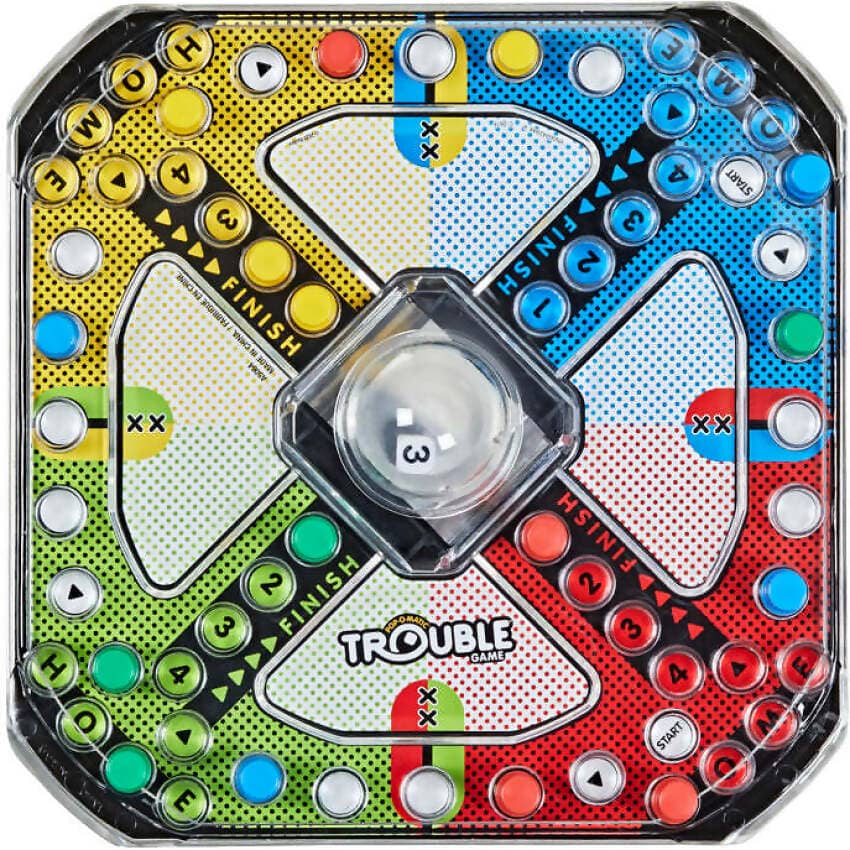 Hasbro Gaming - Trouble Game Pop-O-Matic Fun Family Board Game