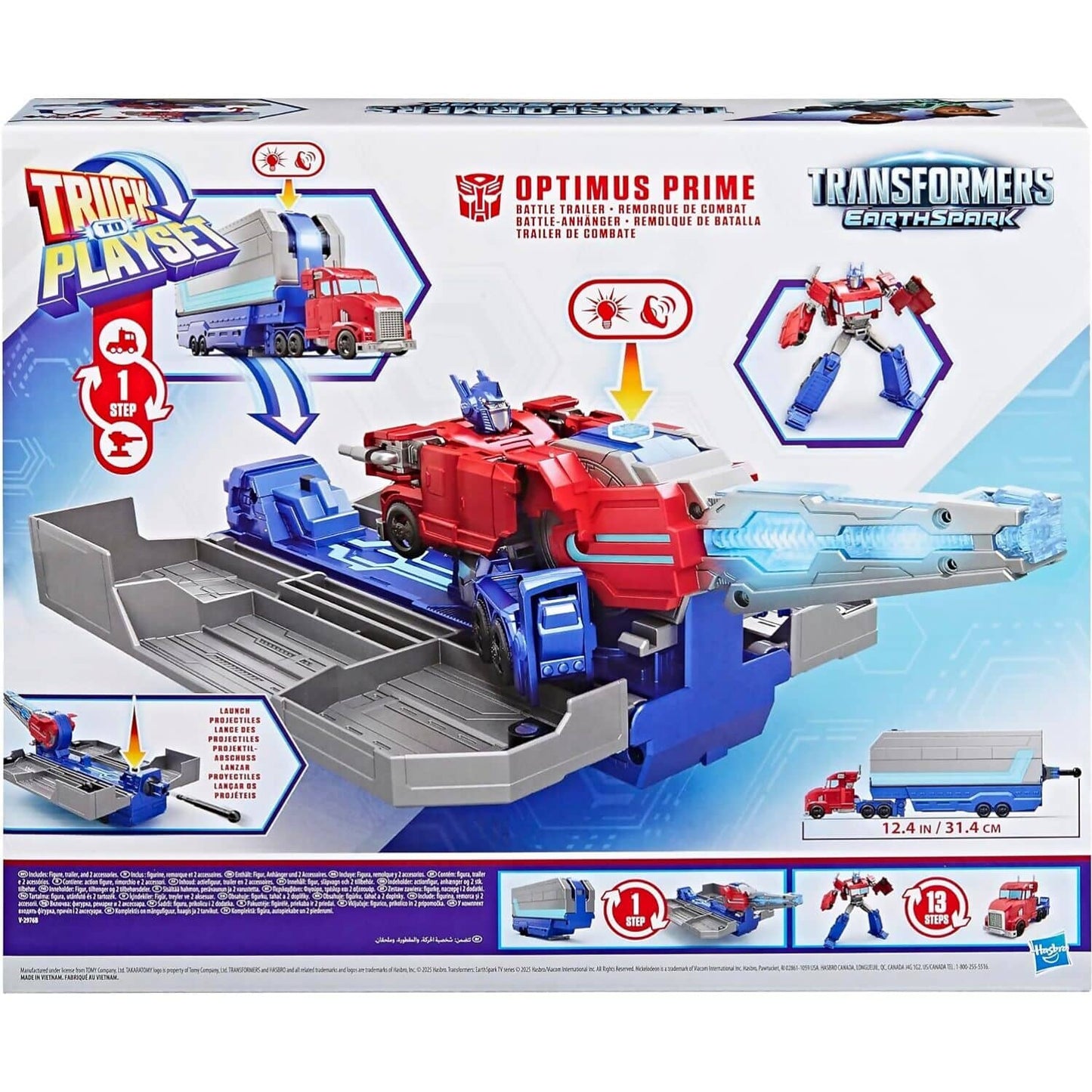 Transformers - EarthSpark Optimus Prime Battle Trailer Playset - Hasbro