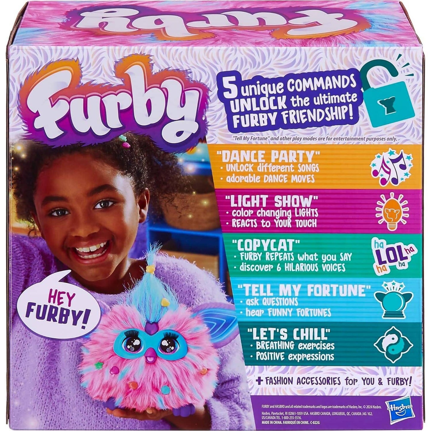 Furby - Cotton Candy Pink & Blue Interactive Plush - Hasbro