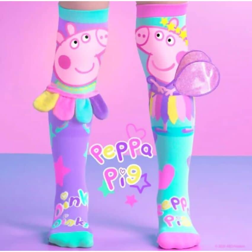 Madmia - Peppa Pig Fairy Socks Kids & Adults Age 6y+