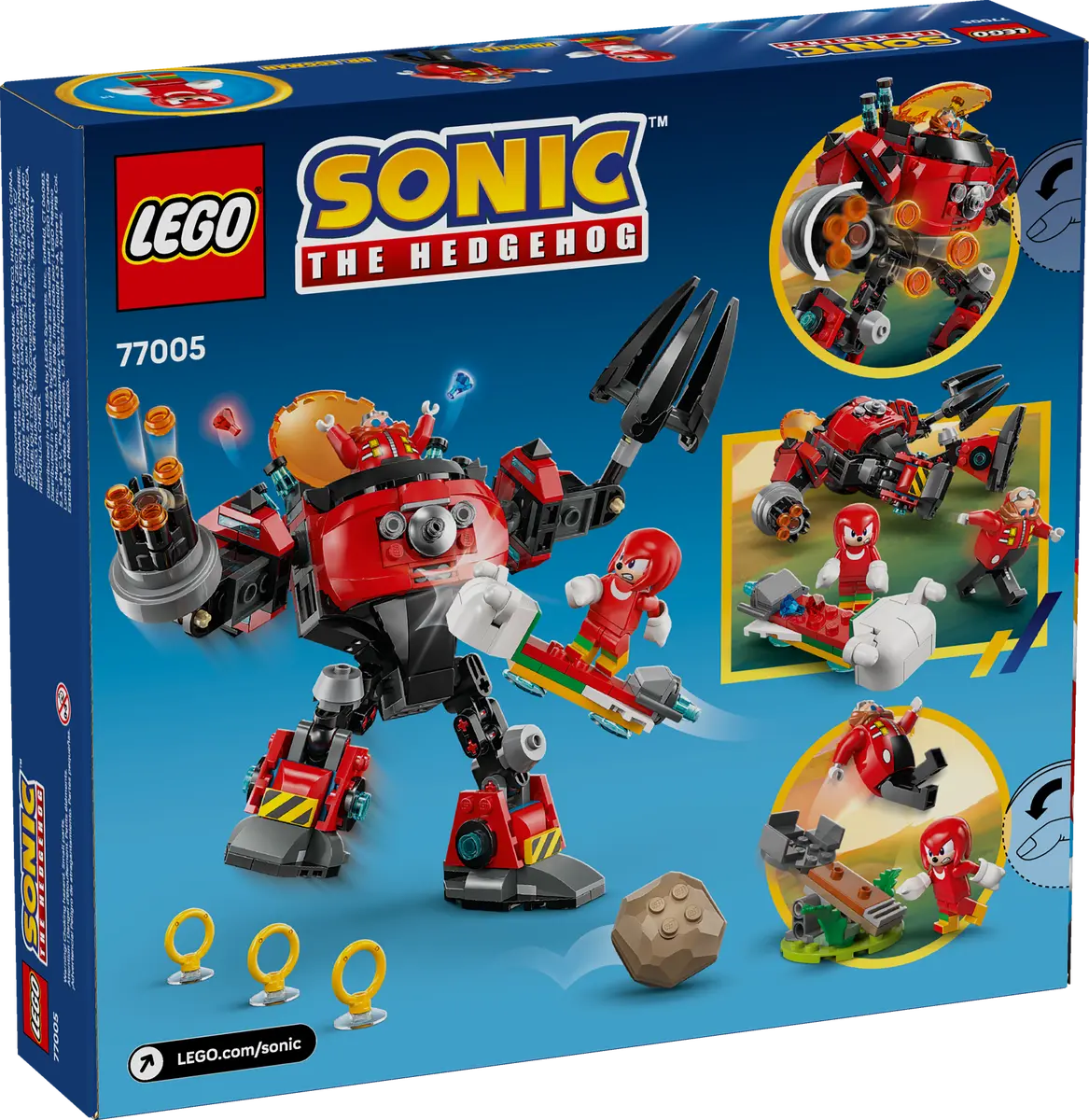 LEGO 77005 Knuckles vs. Dr. Eggman Egg Crusher Mech - Sonic the Hedgehog