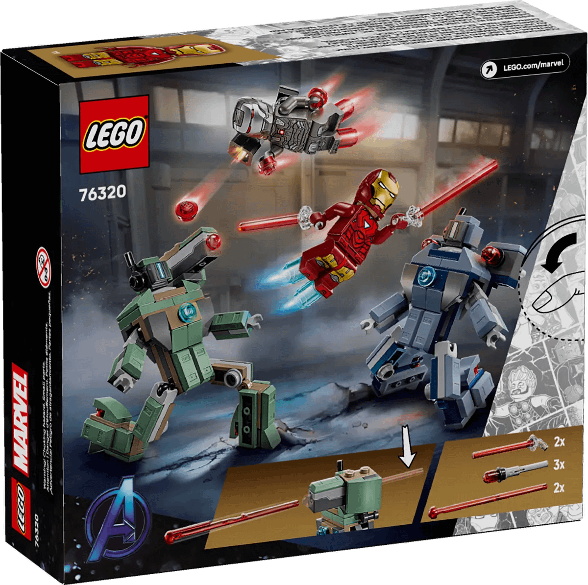 LEGO 76320 Iron Man & War Machine vs. Hammer Drones - Marvel Super Heroes