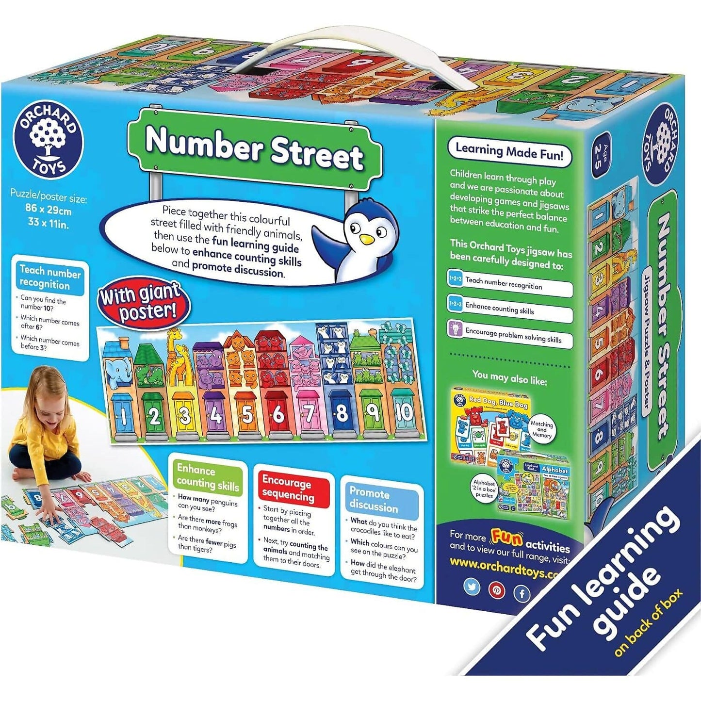 Orchard Toys - Number Street Jigsaw Puzzle 20 Pieces