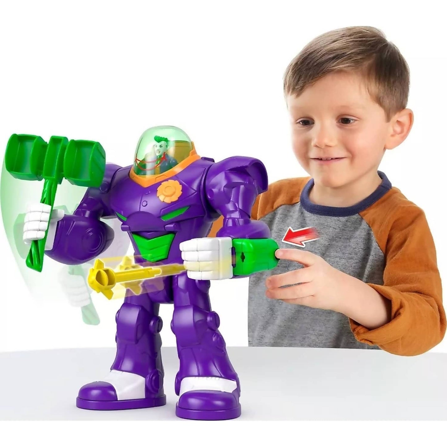 Fisher-Price - Imaginext DC Super Friends Joker Hammer Mech Action Figure