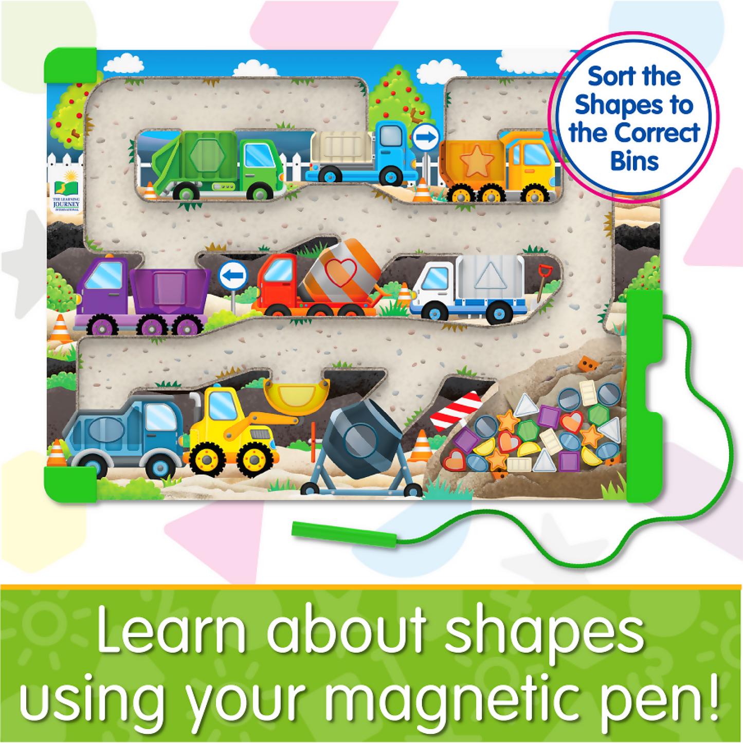 The Learning Journey - Sort & Learn Magnetic Puzzle - Shapes