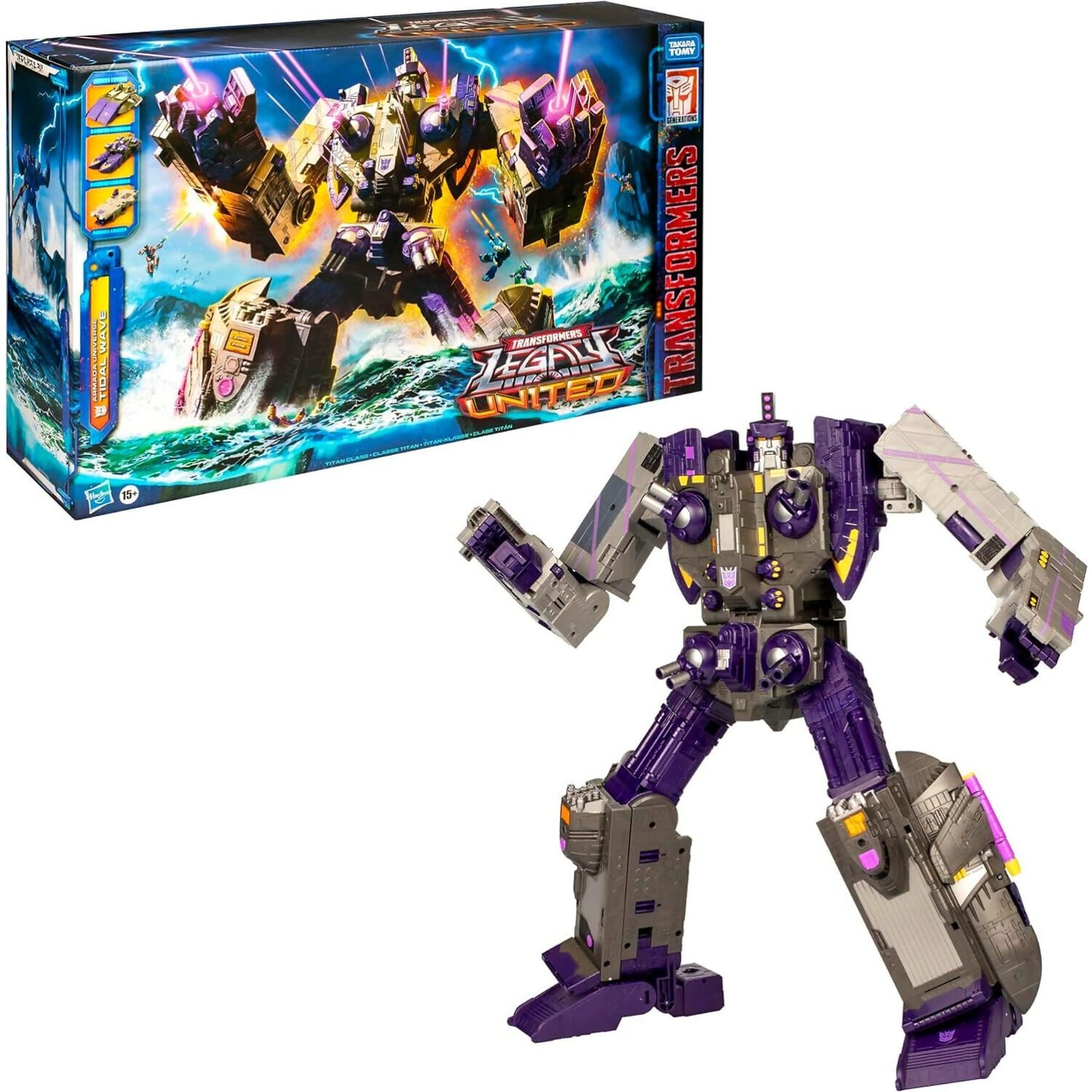Transformers - Legacy United Titan Class Armada Universe Tidal Wave 19-inch Converting Transformers Action Figure - Hasbro