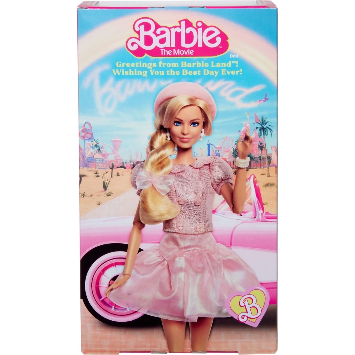 Barbie - The Movie Doll Margot Robbie As Barbie Collectible Doll Wearing Pink Blouse & Skirt Set - Mattel