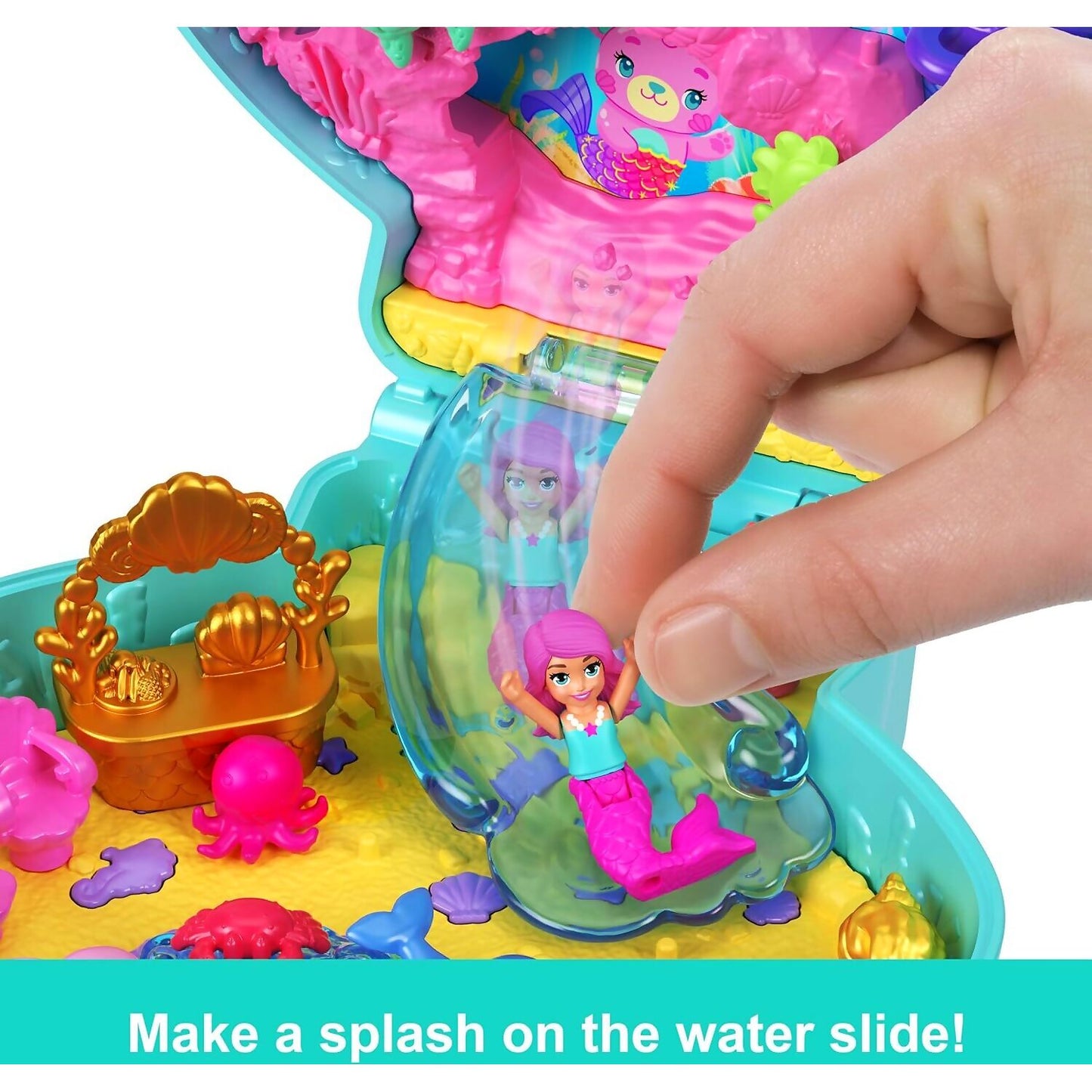 Polly Pocket - Glitter Island Compact Playset - Mattel