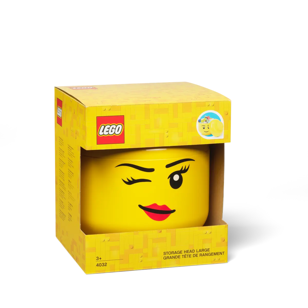 LEGO Storage Head Girl Winking Large - Room Copenhagen