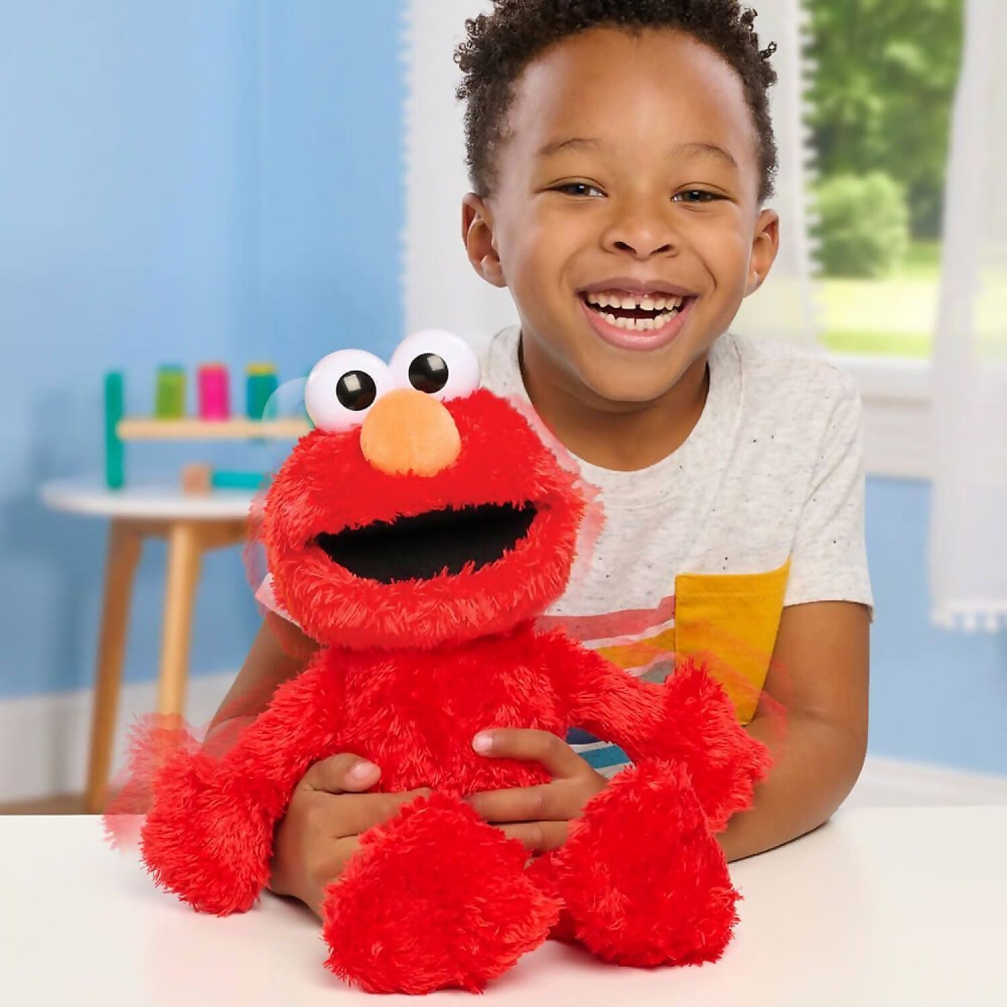Sesame Street - Animated Tickle Me Elmo Plush - Jasnor