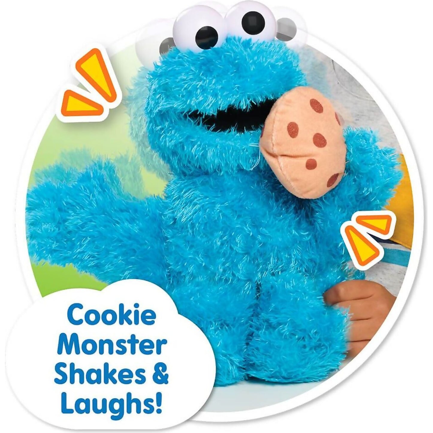 Sesame Street - Animated Nom Nom Cookie Monster Plush - Jasnor