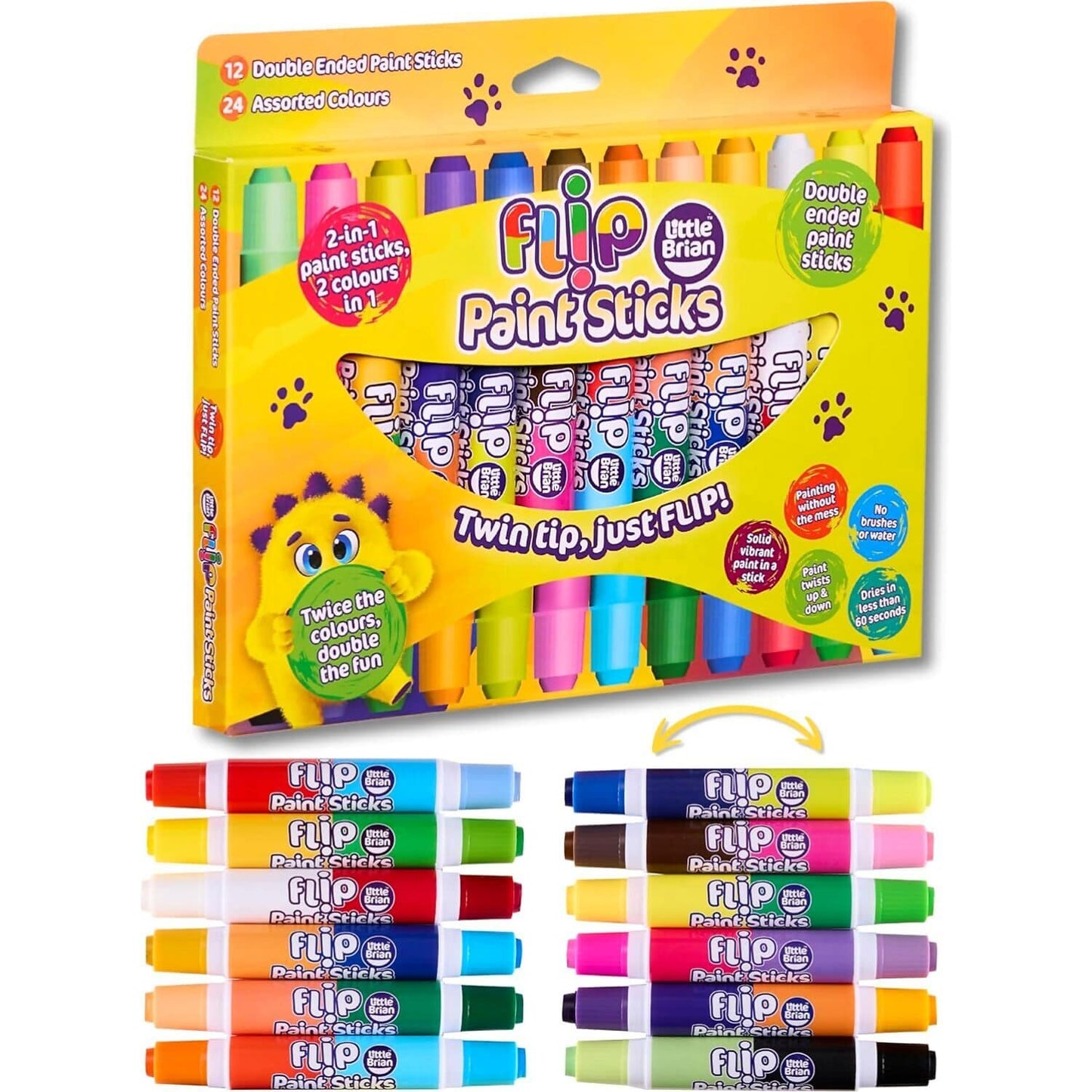 Little Brian - Flip Paint Sticks Twin Tip Just Flip 12Pk