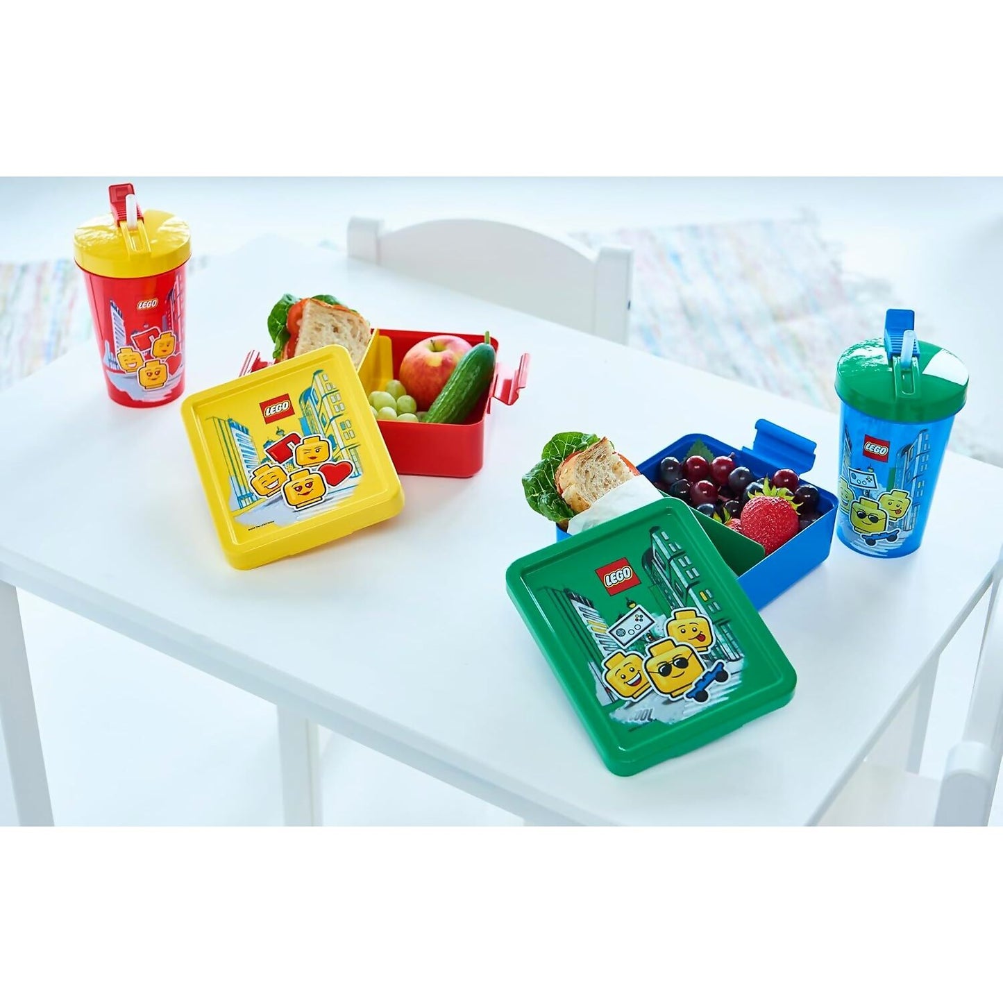 LEGO Minifigure Lunch Set Iconic Green/Blue - Room Copenhagen