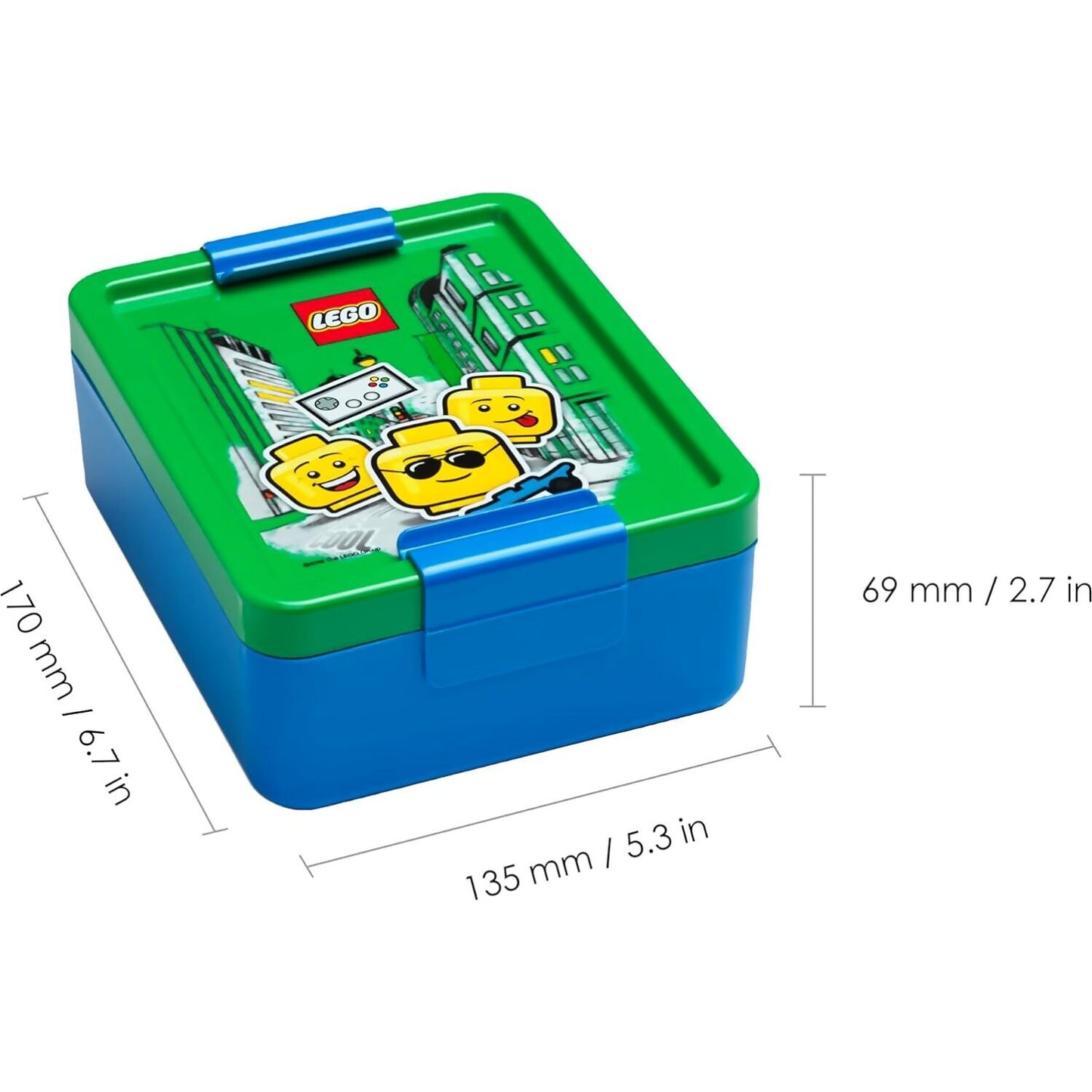 LEGO Minifigure Lunch Set Iconic Green/Blue - Room Copenhagen