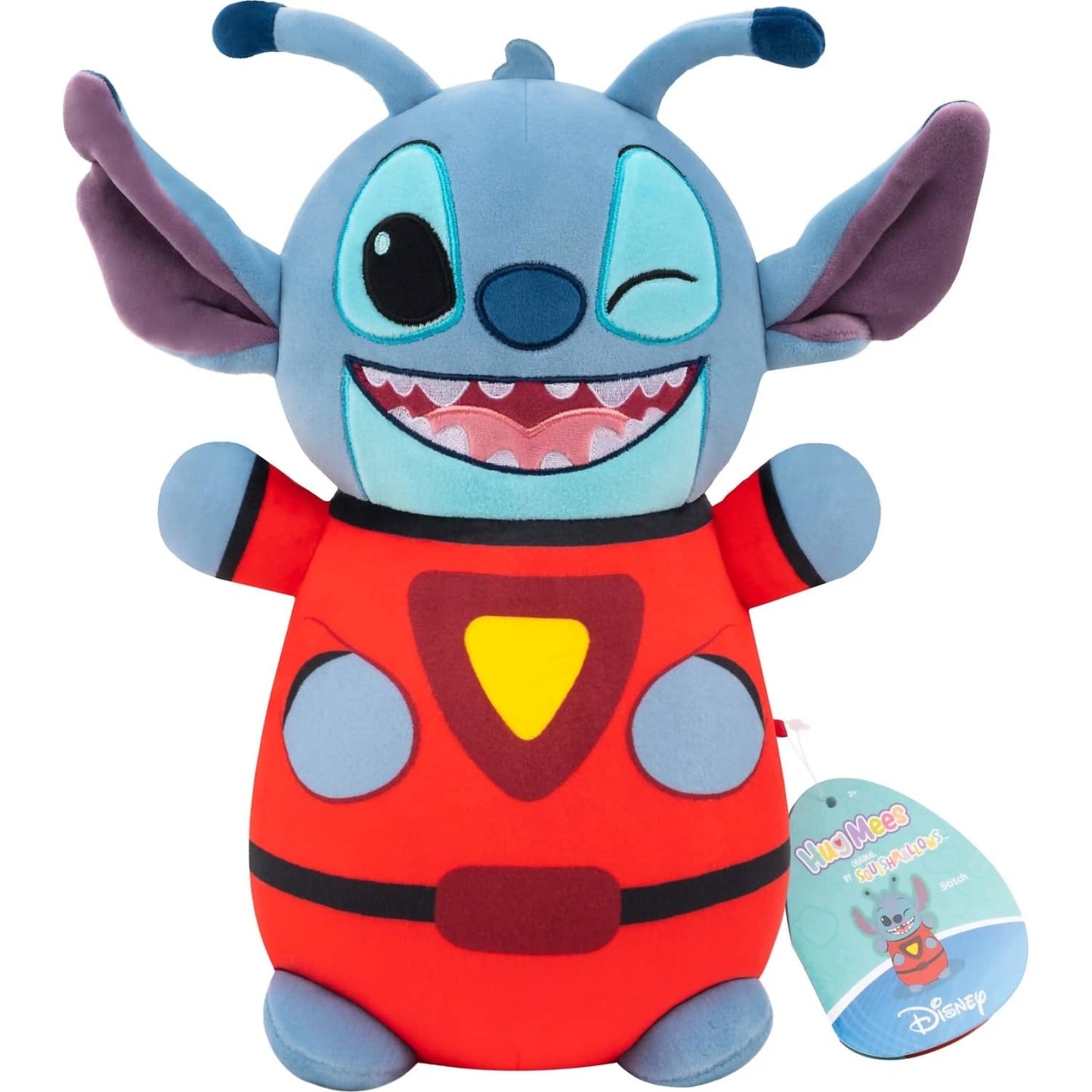 Squishmallows - HugMees Disney Stitch Experiment 626 Alien 10-Inch Plush