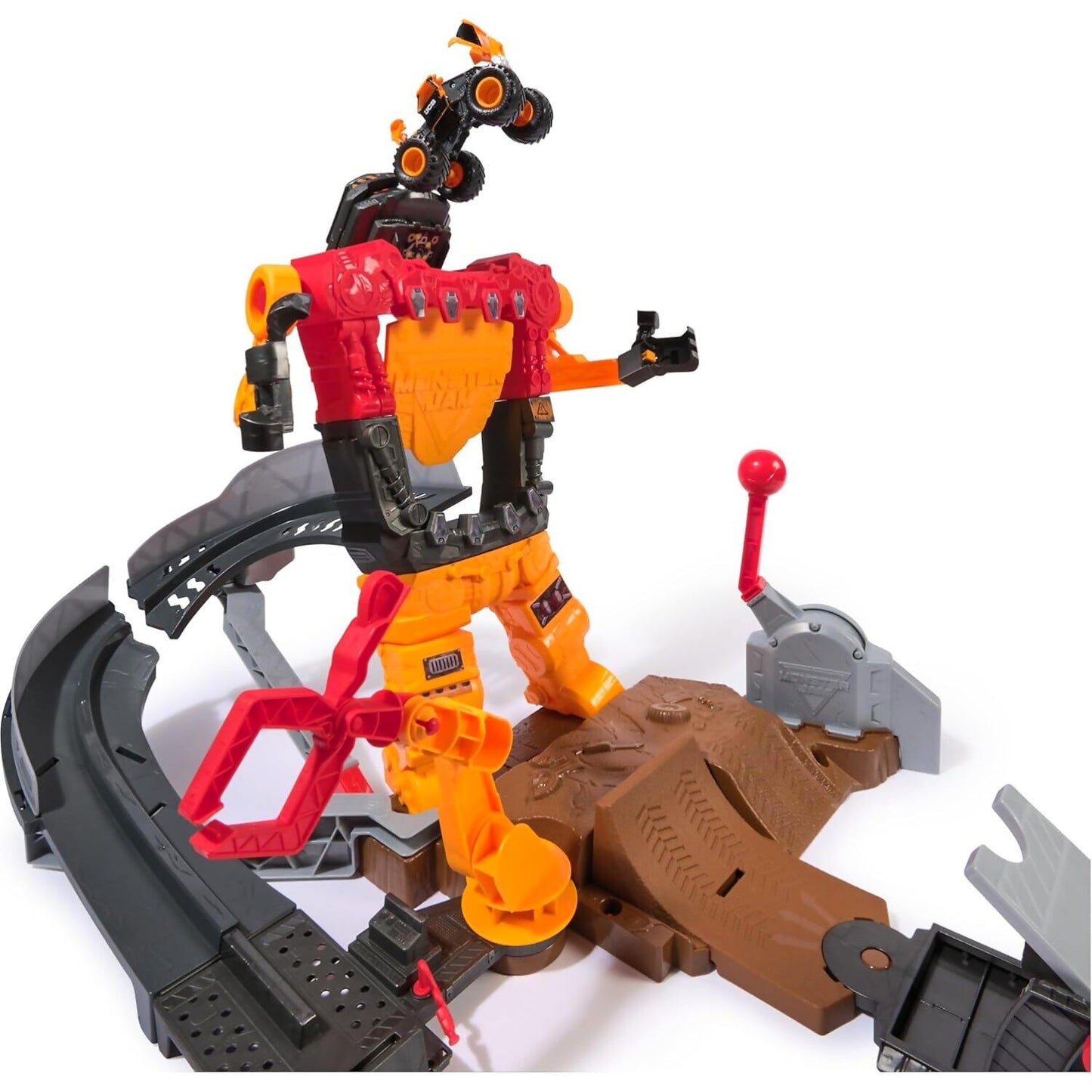 Monster Jam - Smash & Bash SmashBot Playset with Launcher - Spin Master