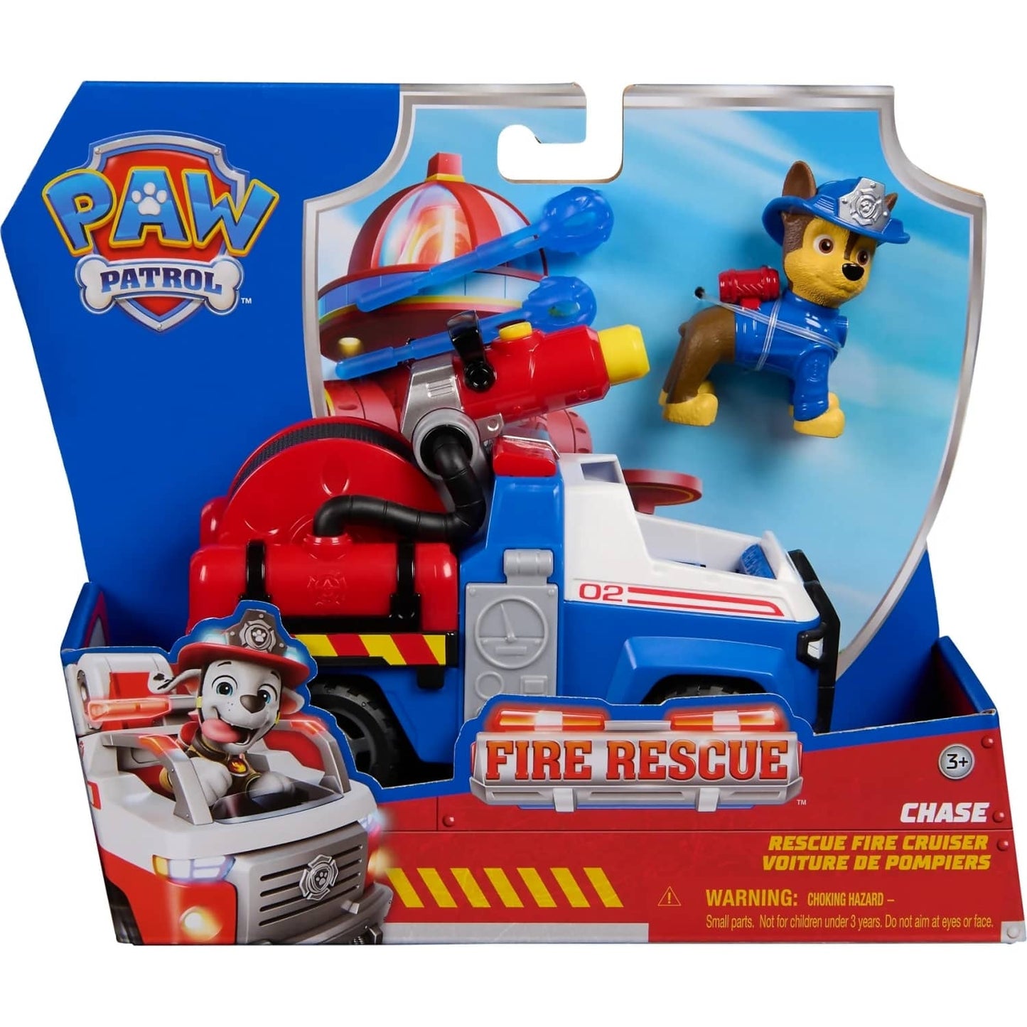 Paw Patrol - Fire Rescue: Rescue Fire Cruiser with Chase Figure - Spin Master