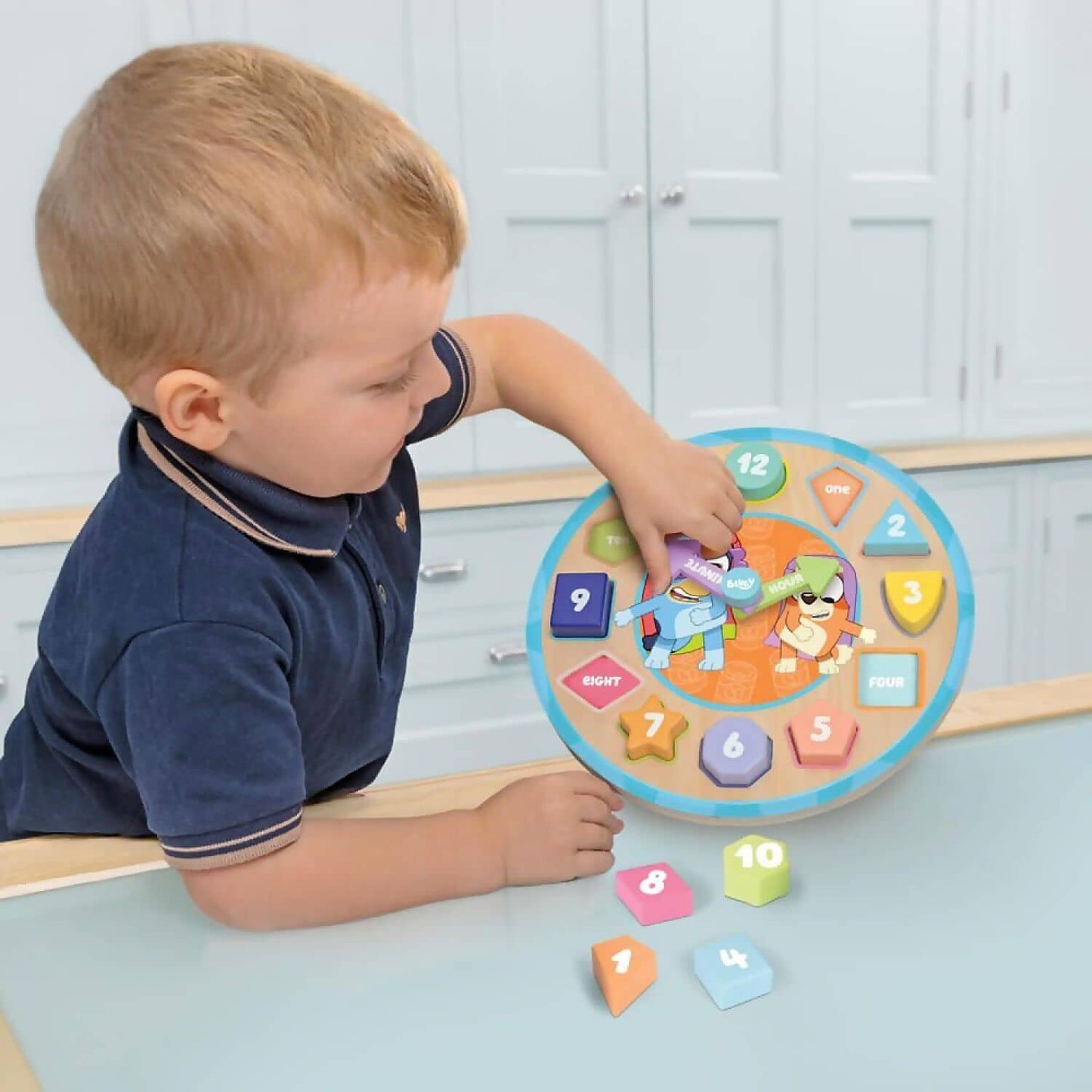 Bluey - Wooden Puzzle Clock