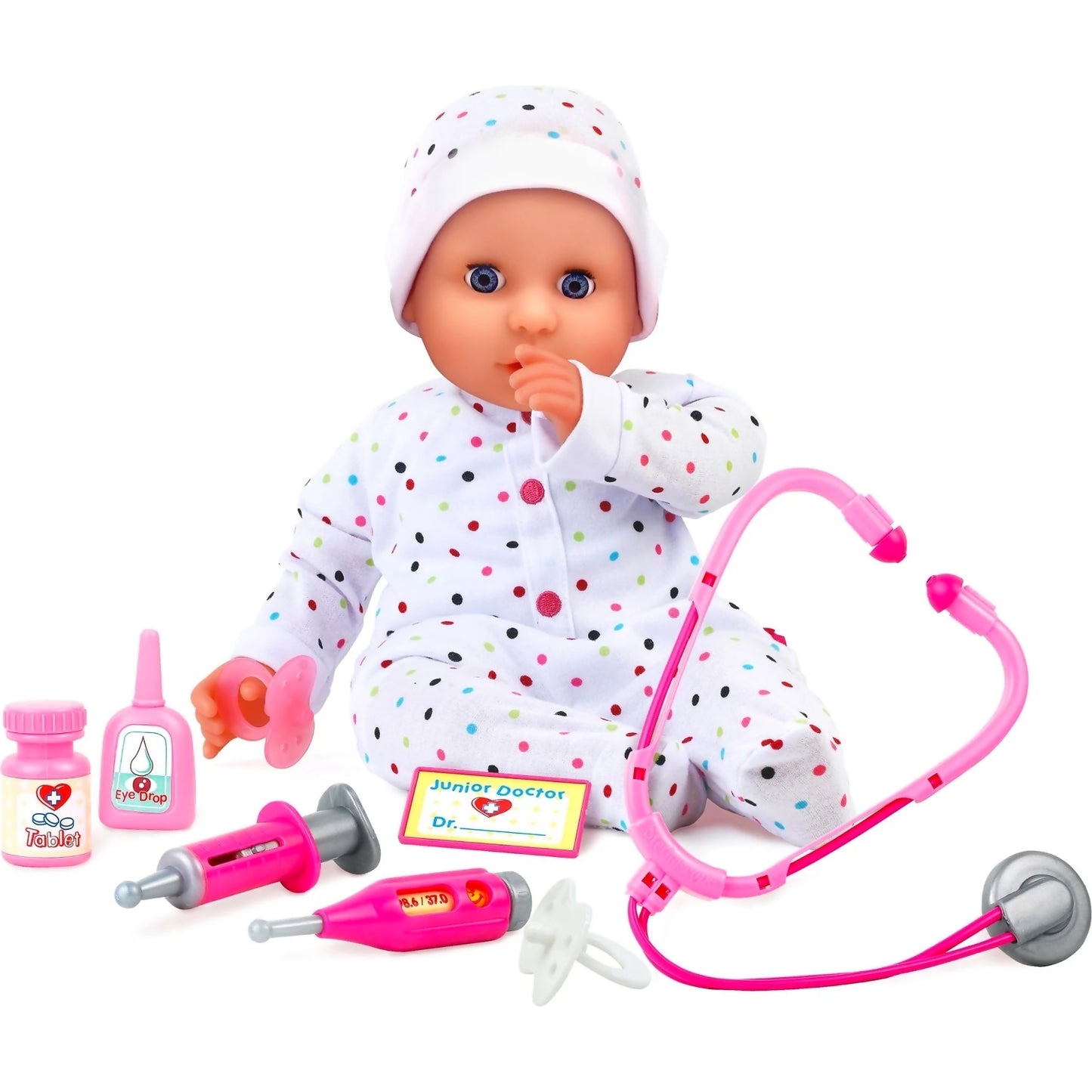 DollsWorld - Dolly Doctor Playset - Deluxe Soft Bodied Doll 46cm
