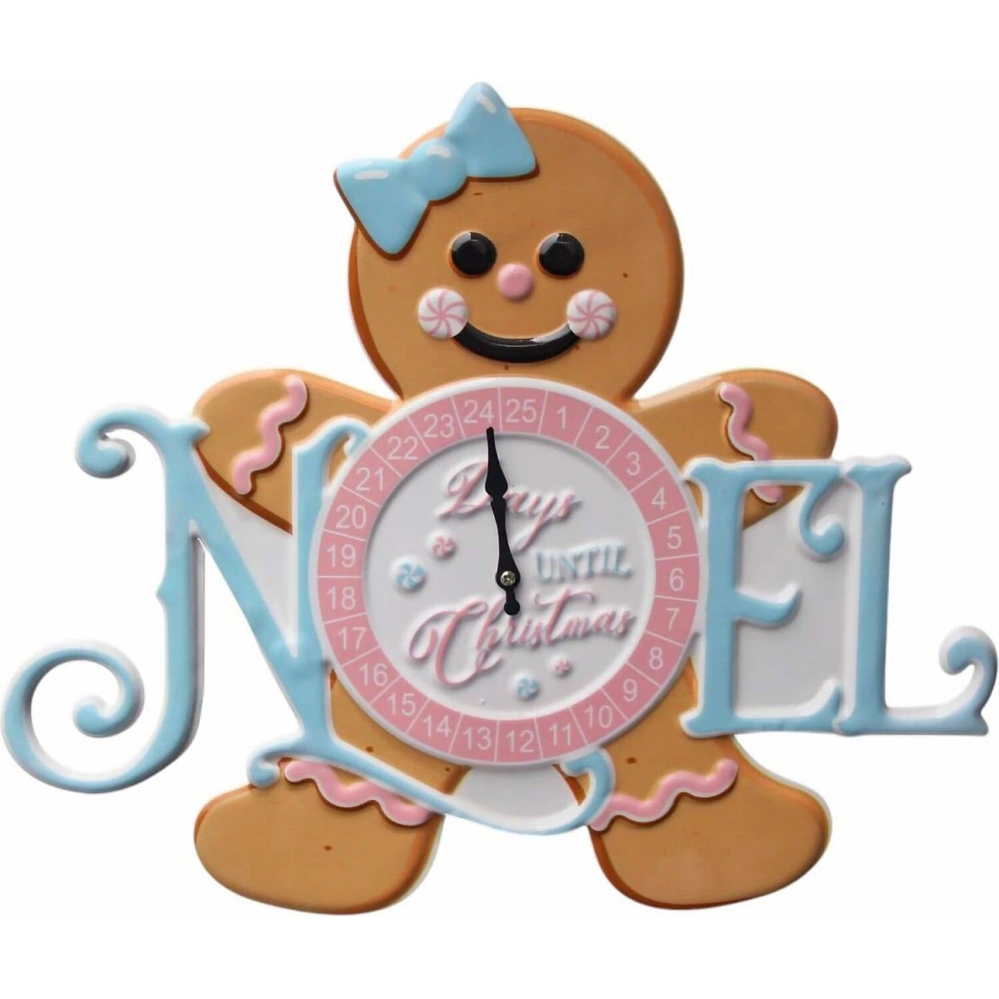 Cotton Candy - Xmas Gingerbread Noel Countdown Sign - Christmas
