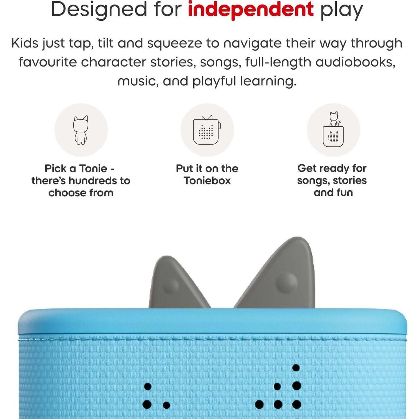 Tonies - Toniebox 2 Creative Tonie Rubie Starter Set - Sky Blue