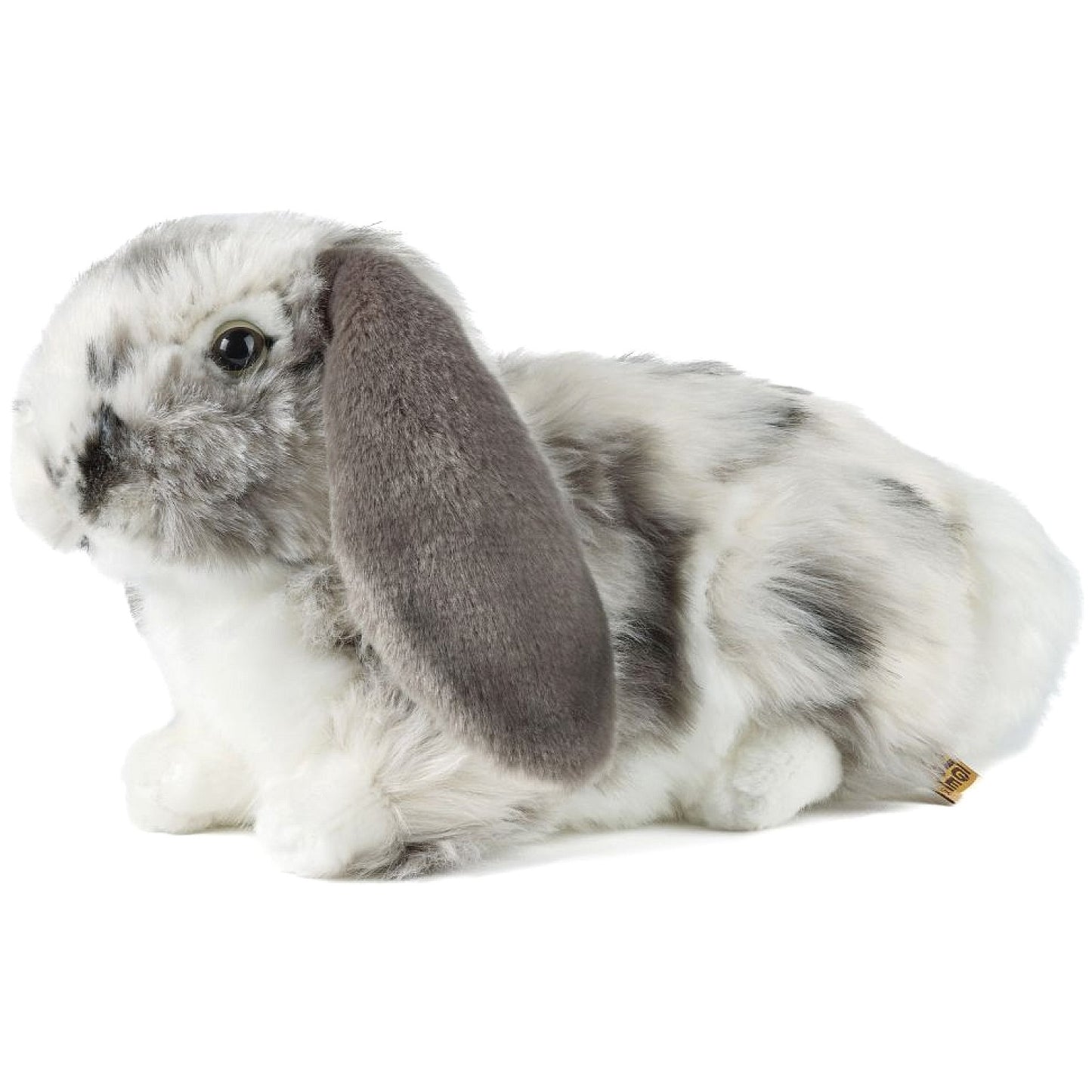 Living Nature - Grey Dutch Lop Eared Rabbit Super Soft Plush 26cm