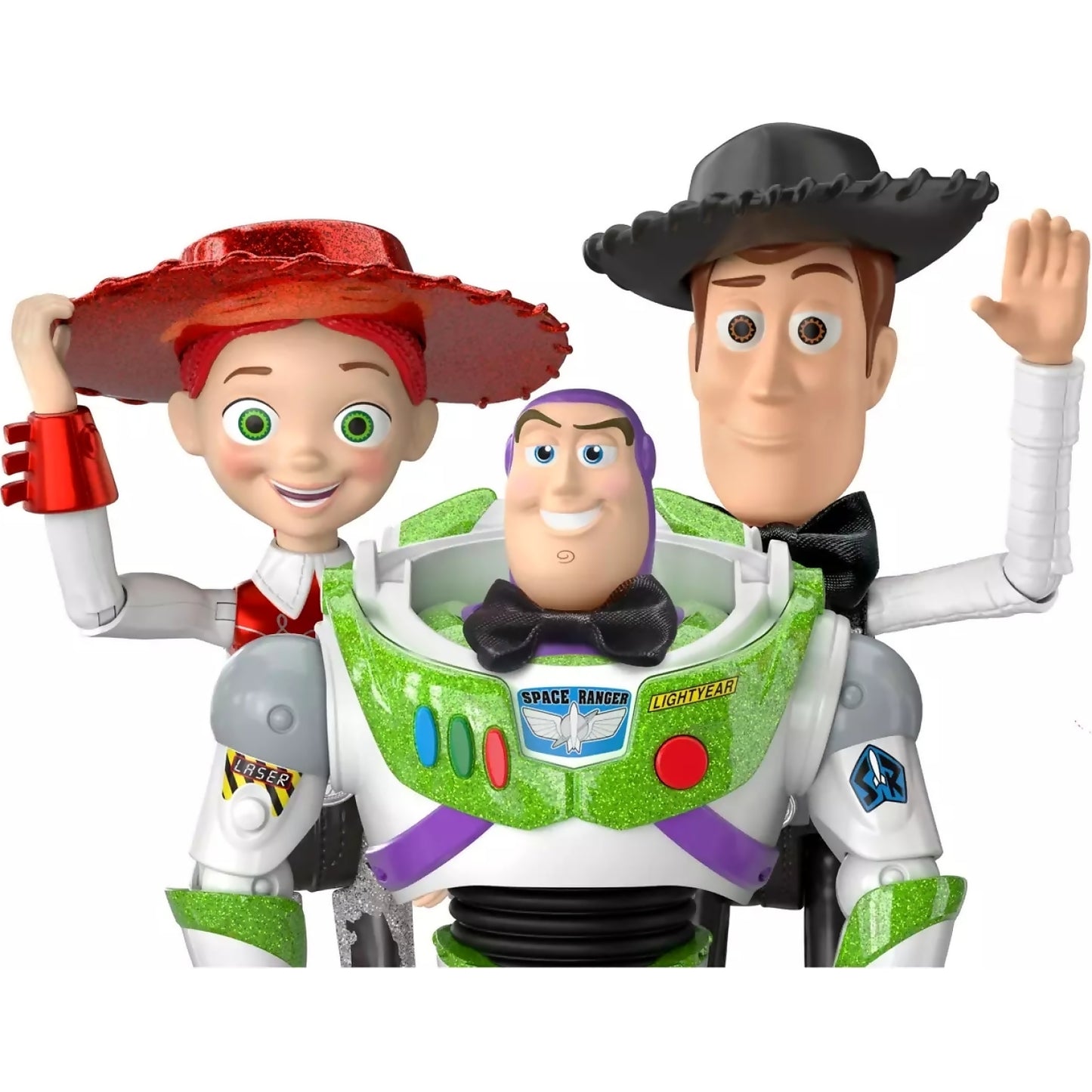 Disney - Pixar - Toy Story Black Tie Action Figure 3Pk 30th Anniversary Set - Mattel