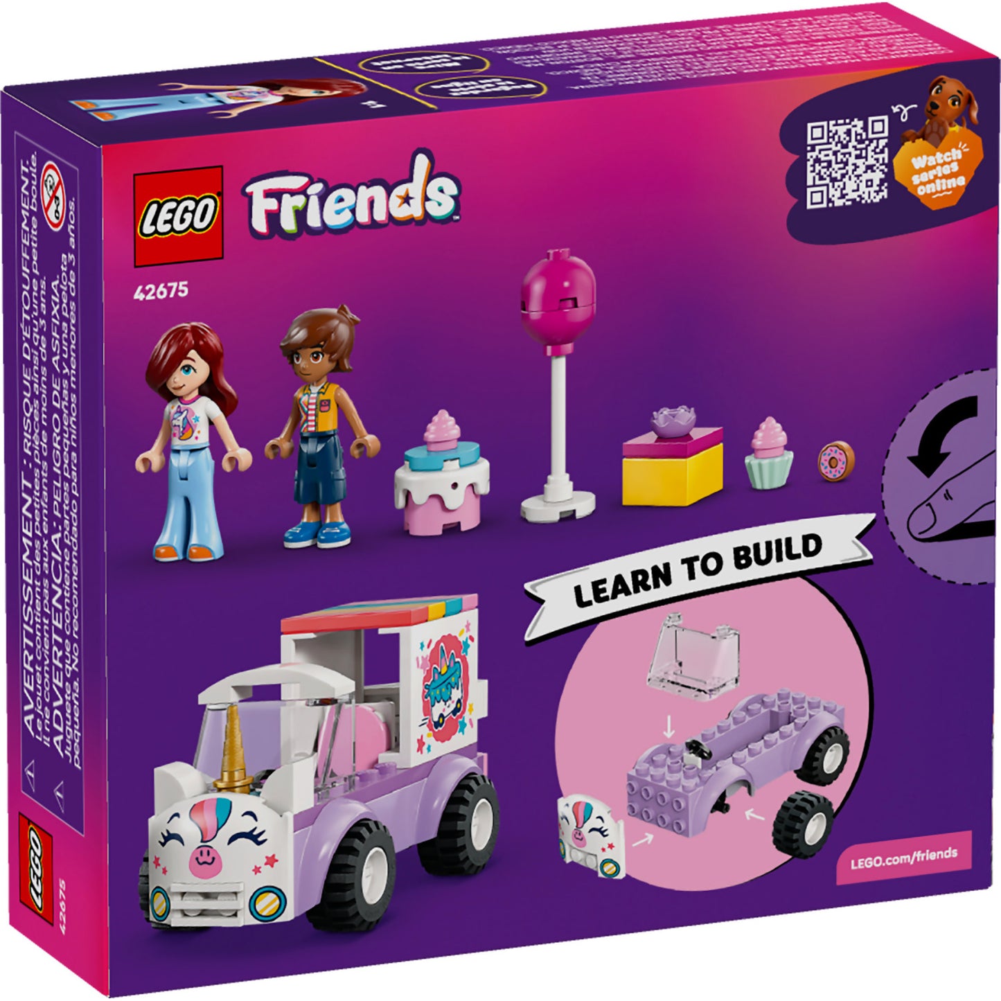 LEGO 42675 Unicorn Cake Delivery Car - Friends 4+
