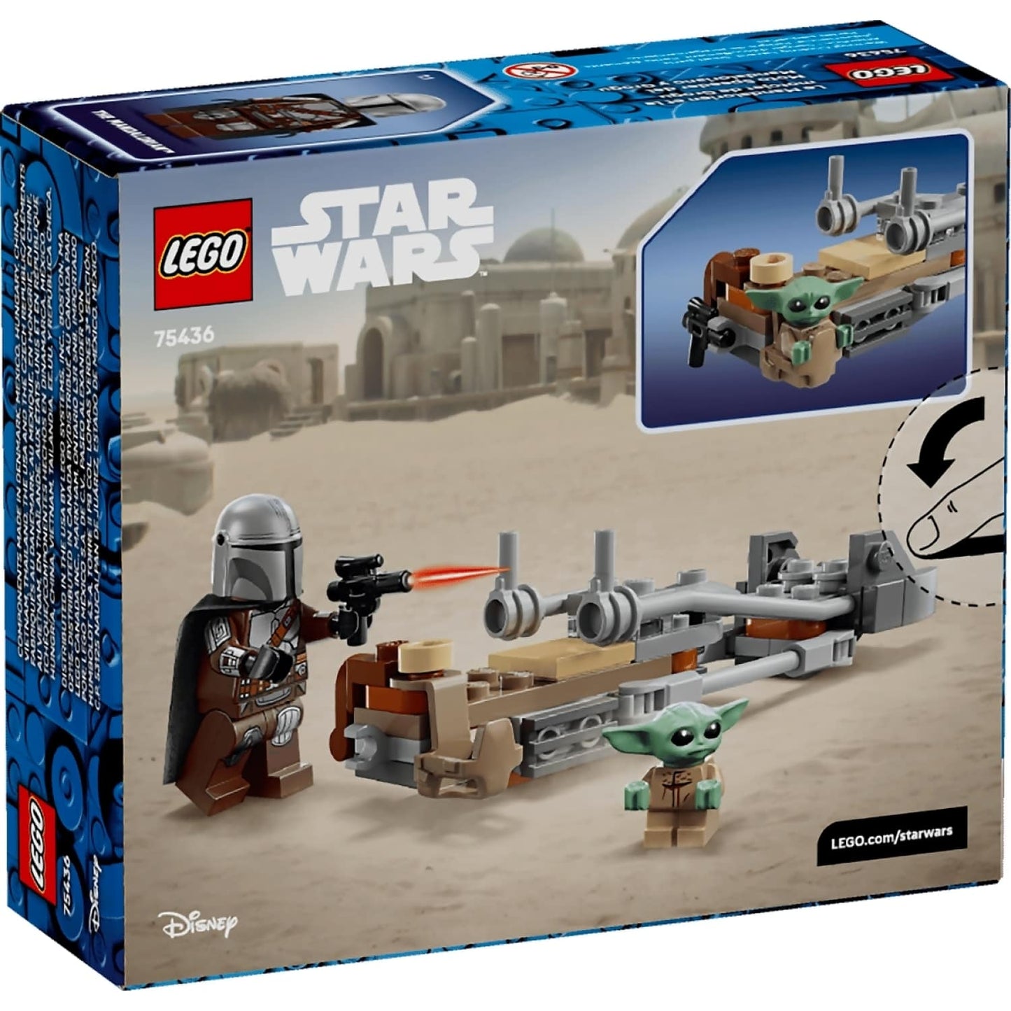 LEGO 75436 The Mandalorian & Grogu's Speeder Bike™ - Star Wars